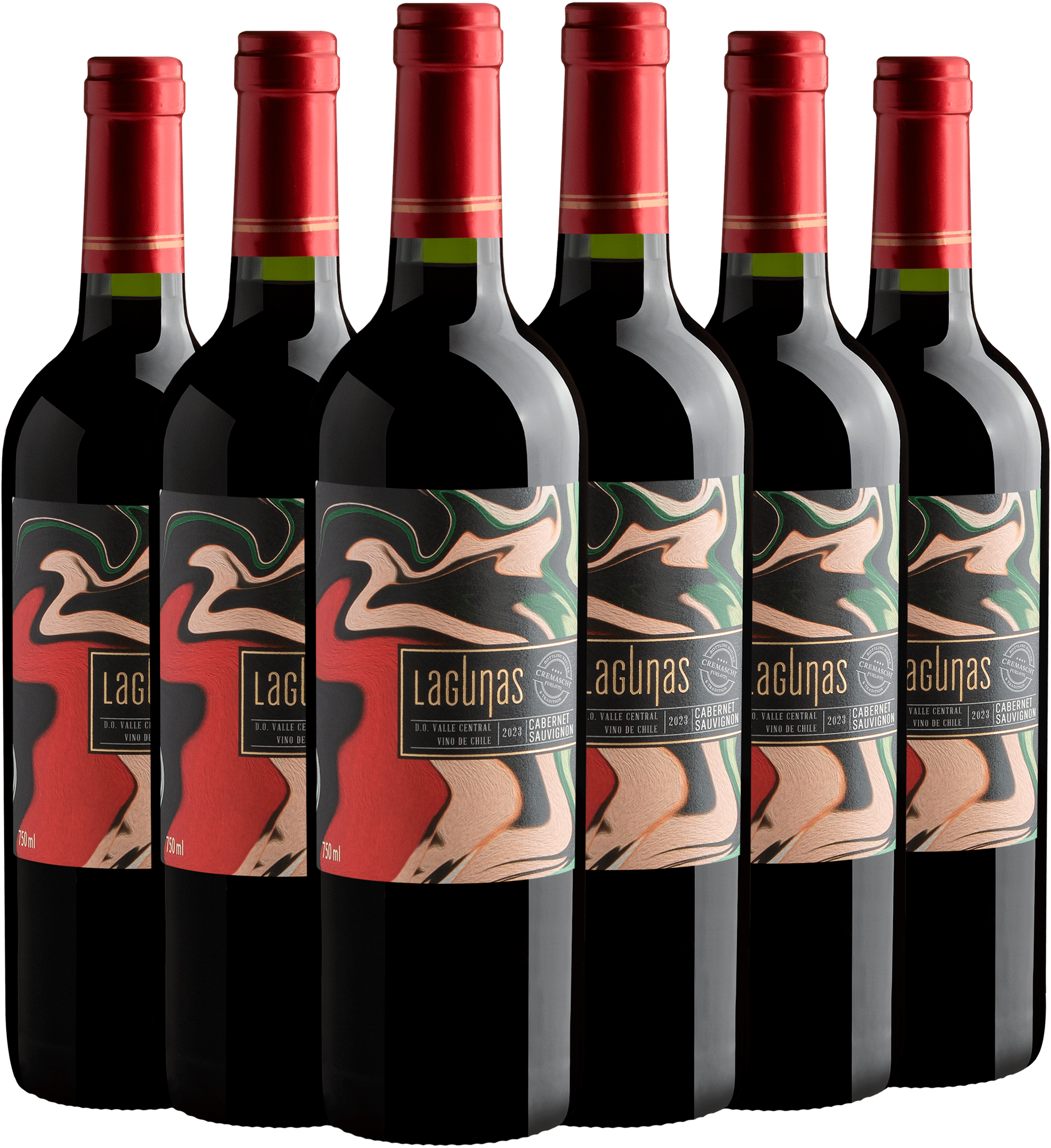 Kit 6 Lagunas Cabernet Sauvignon Valle Central D.O. por R$29,90 cada garrafa