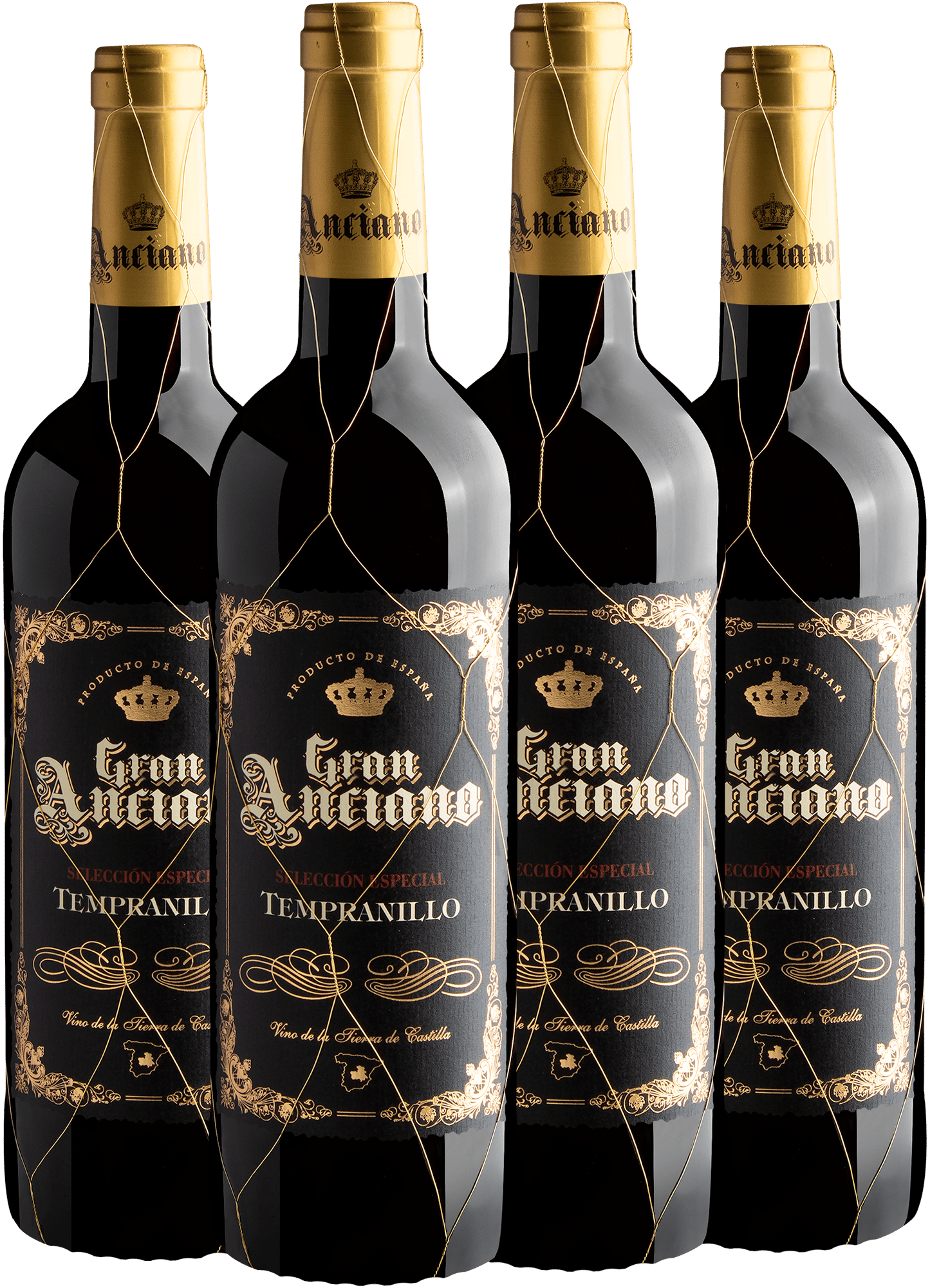 Kit 4 Gran Anciano Selección Especial por R$59,90 cada garrafa