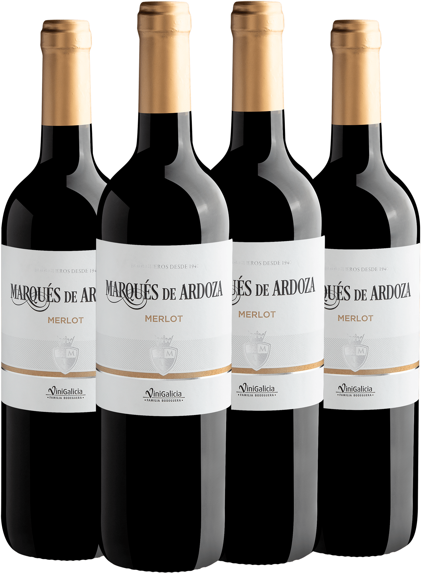Kit 4 Marqués de Ardoza Merlot por R$44,90 cada garrafa