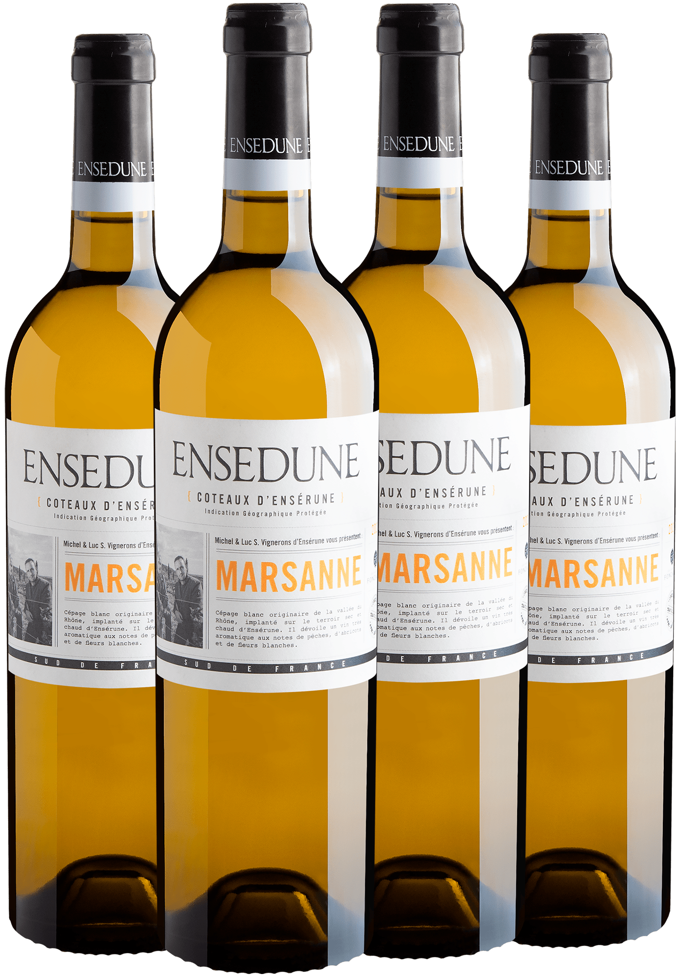 Kit 4 Ensedune Marsanne Coteaux d'Ensérune IGP por R$32,90 cada garrafa