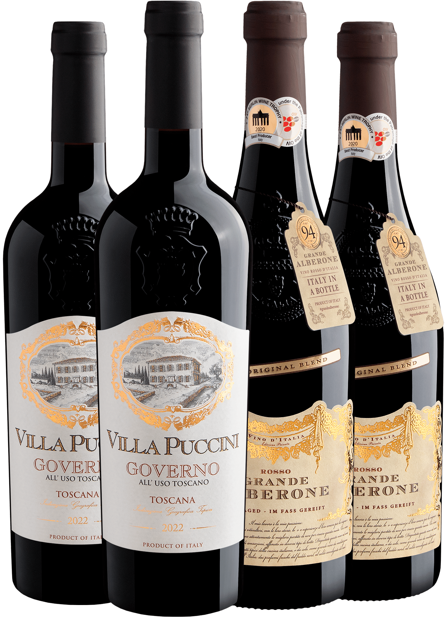 Kit Italianos Renomados | 2 Villa Puccini + 2 Grande Alberone