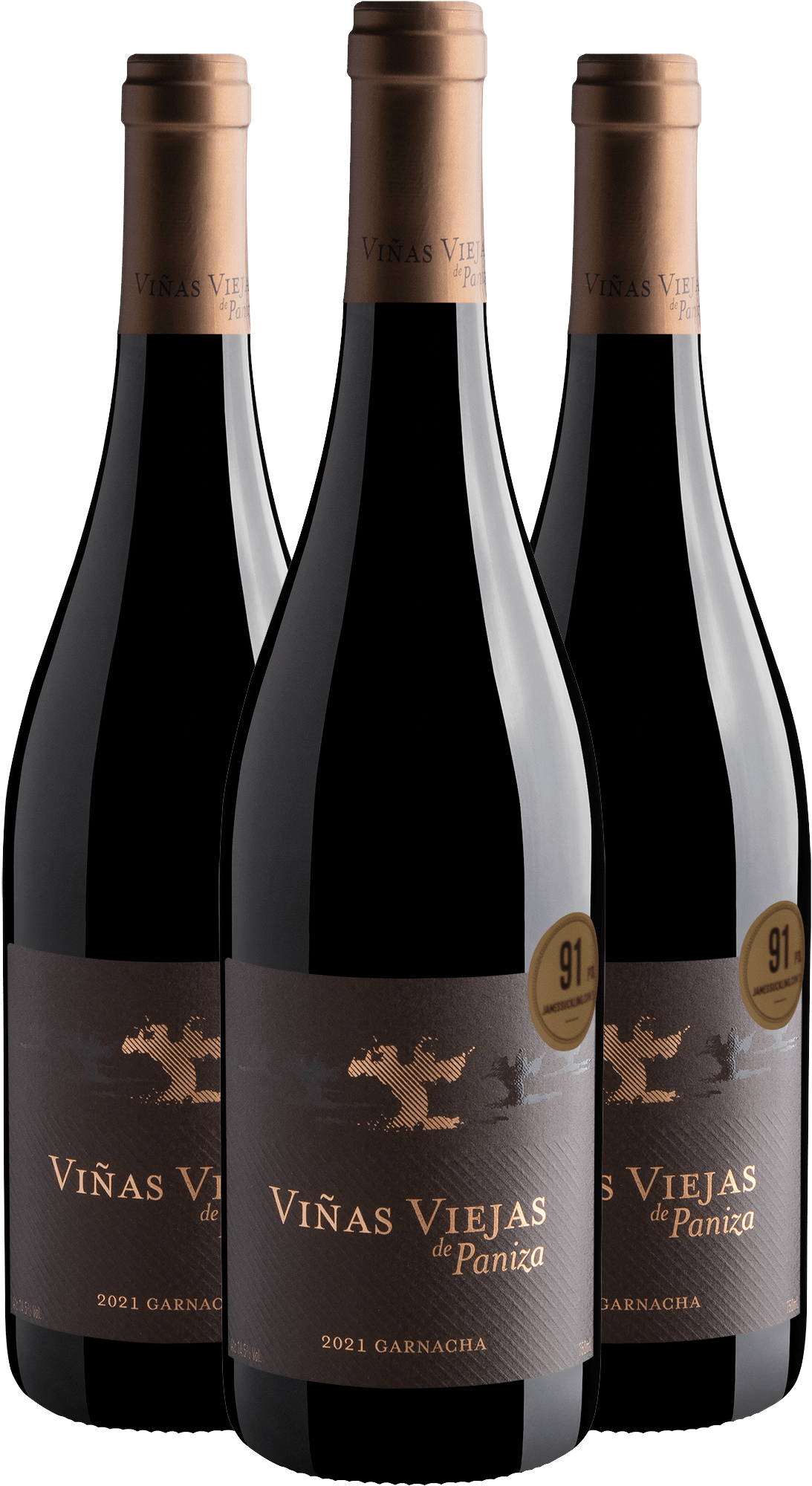 Kit 3 Viñas Viejas de Paniza Garnacha Cariñena DOP por R$69,90 cada garrafa