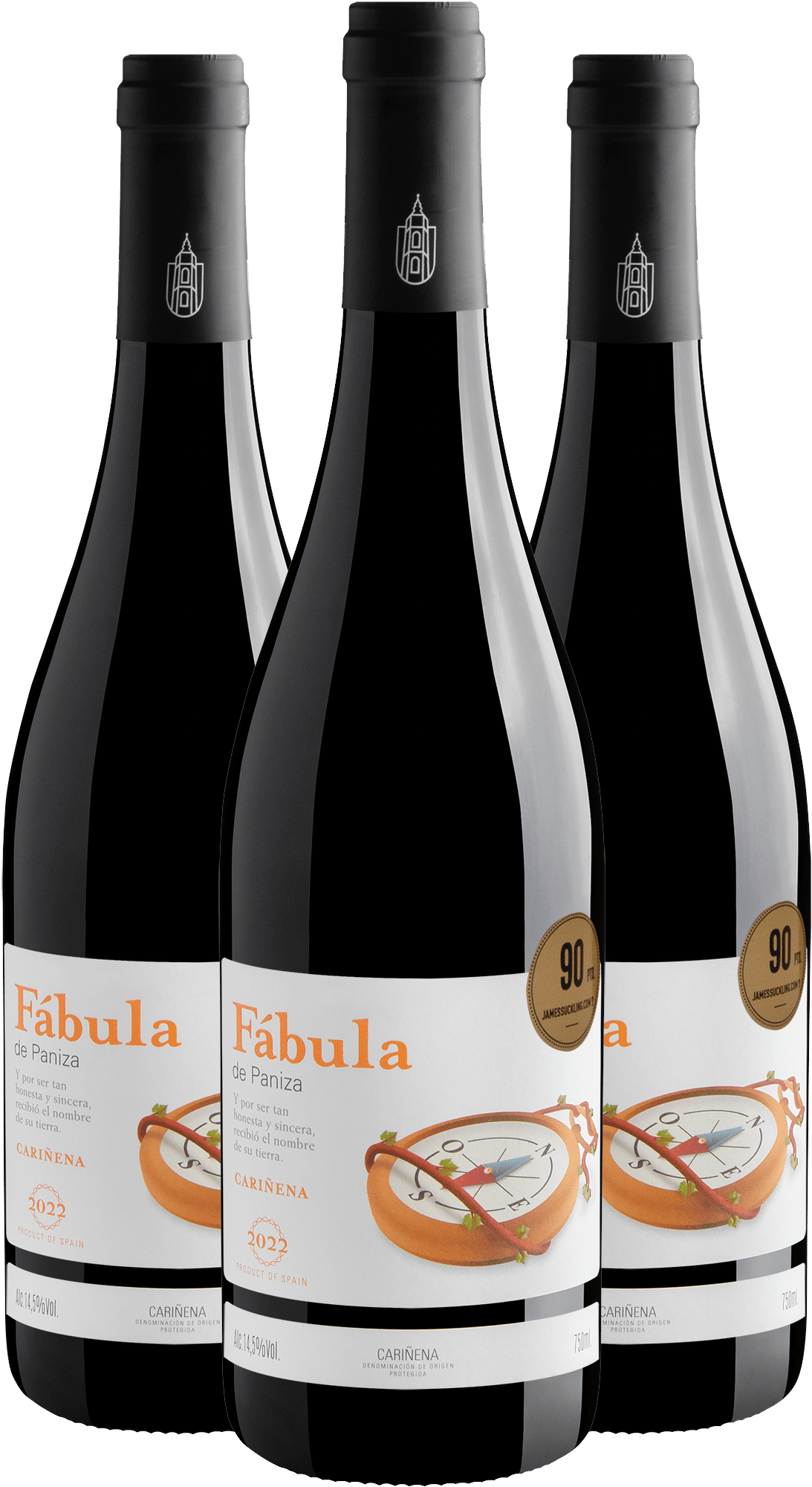 Kit 3 Fábula de Paniza Cariñena DOP por R$59,90 cada garrafa