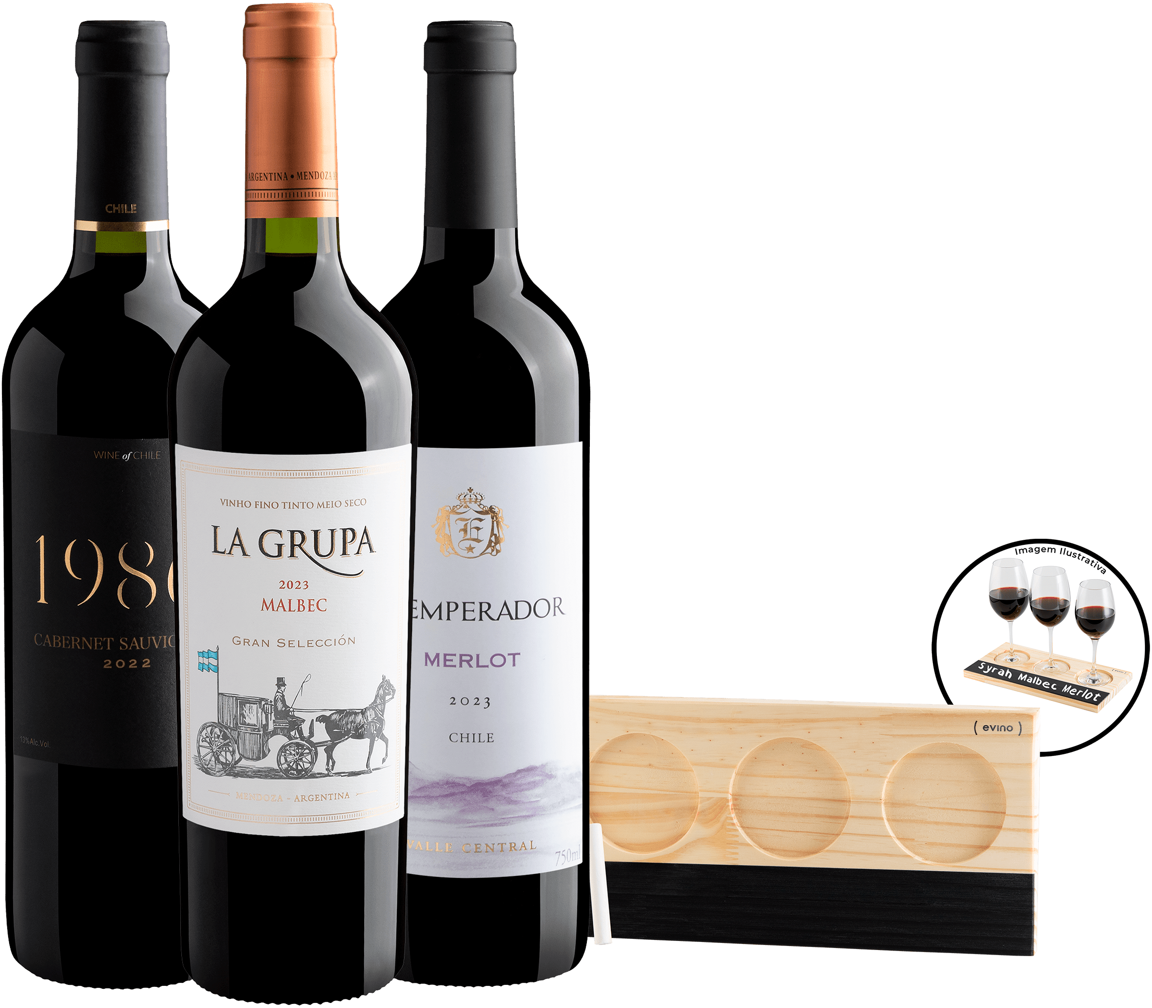 Kit Degustação Uvas Clássicas