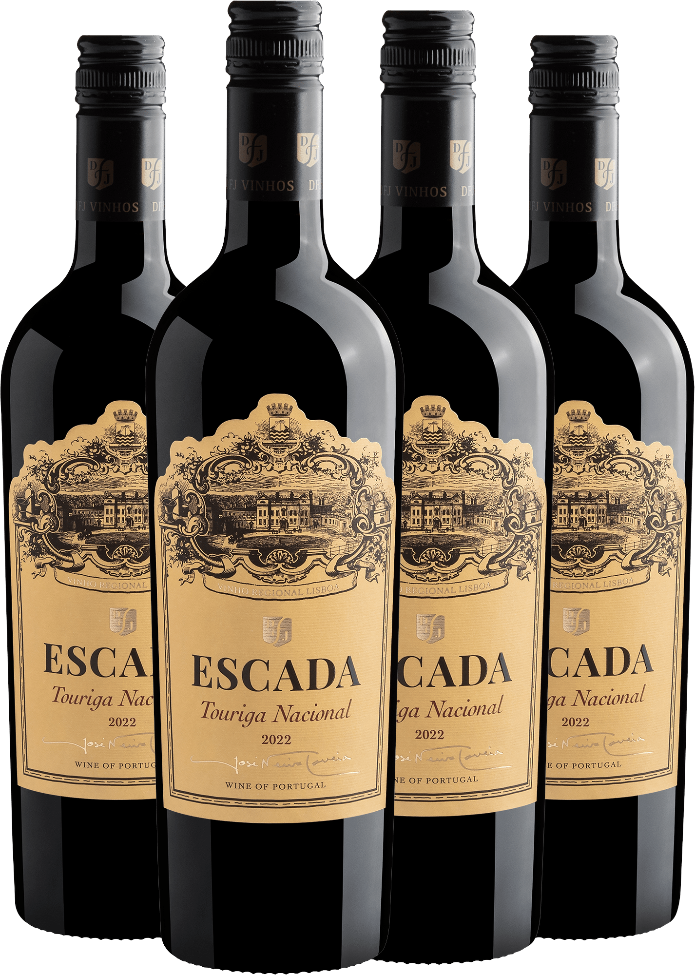 Kit 4 Escada Touriga Nacional Vinho Regional Lisboa por R$64,90 cada garrafa