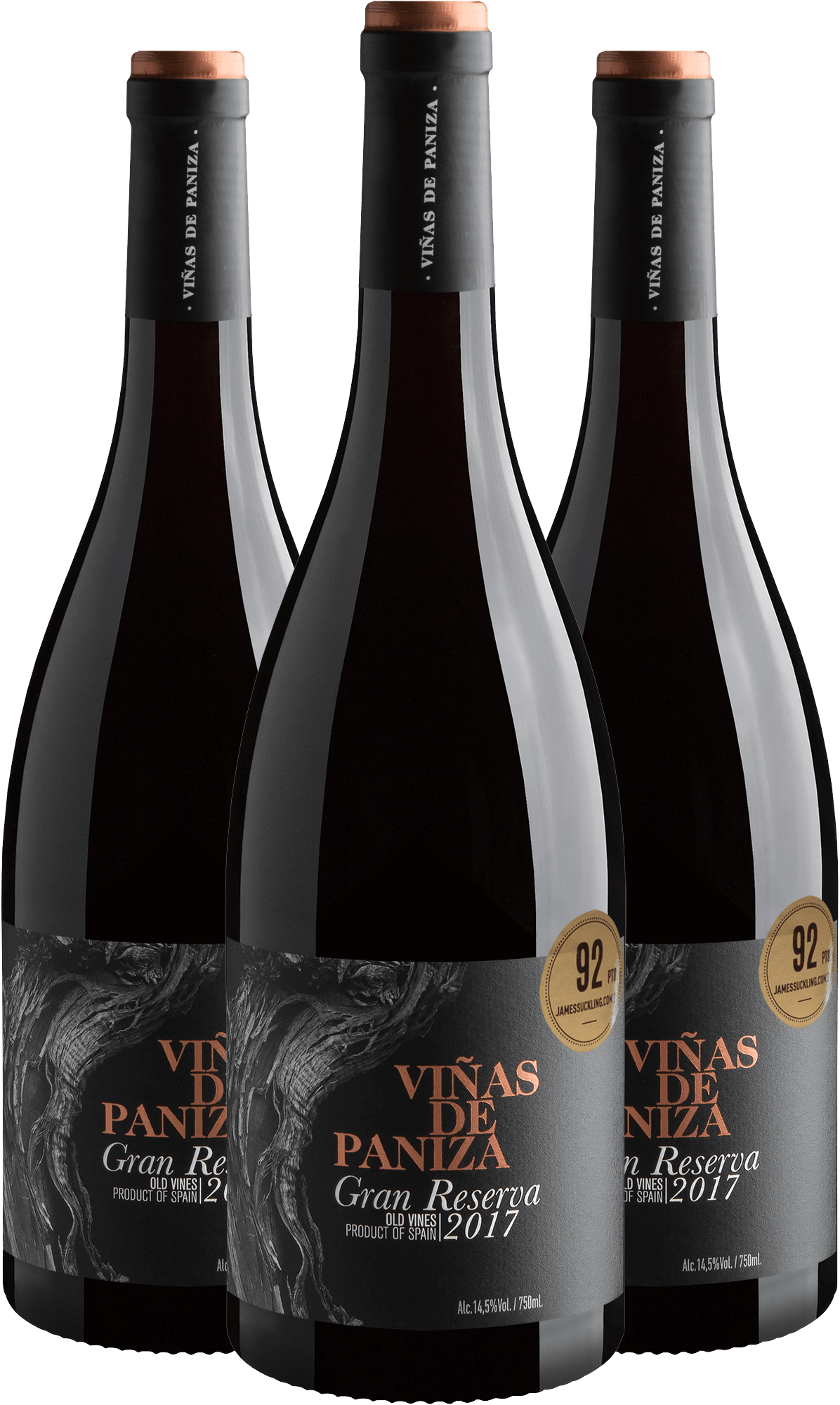 Kit 3 Viñas de Paniza Gran Reserva Cariñena DOP por R$79,90 cada garrafa
