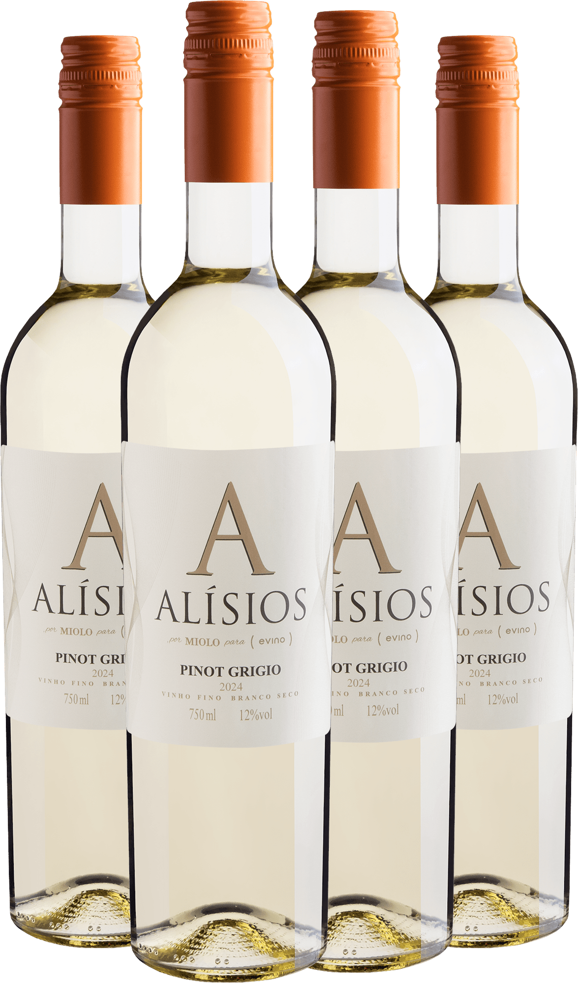 Kit 4 Alísios Pinot Grigio por R$49,90 cada garrafa