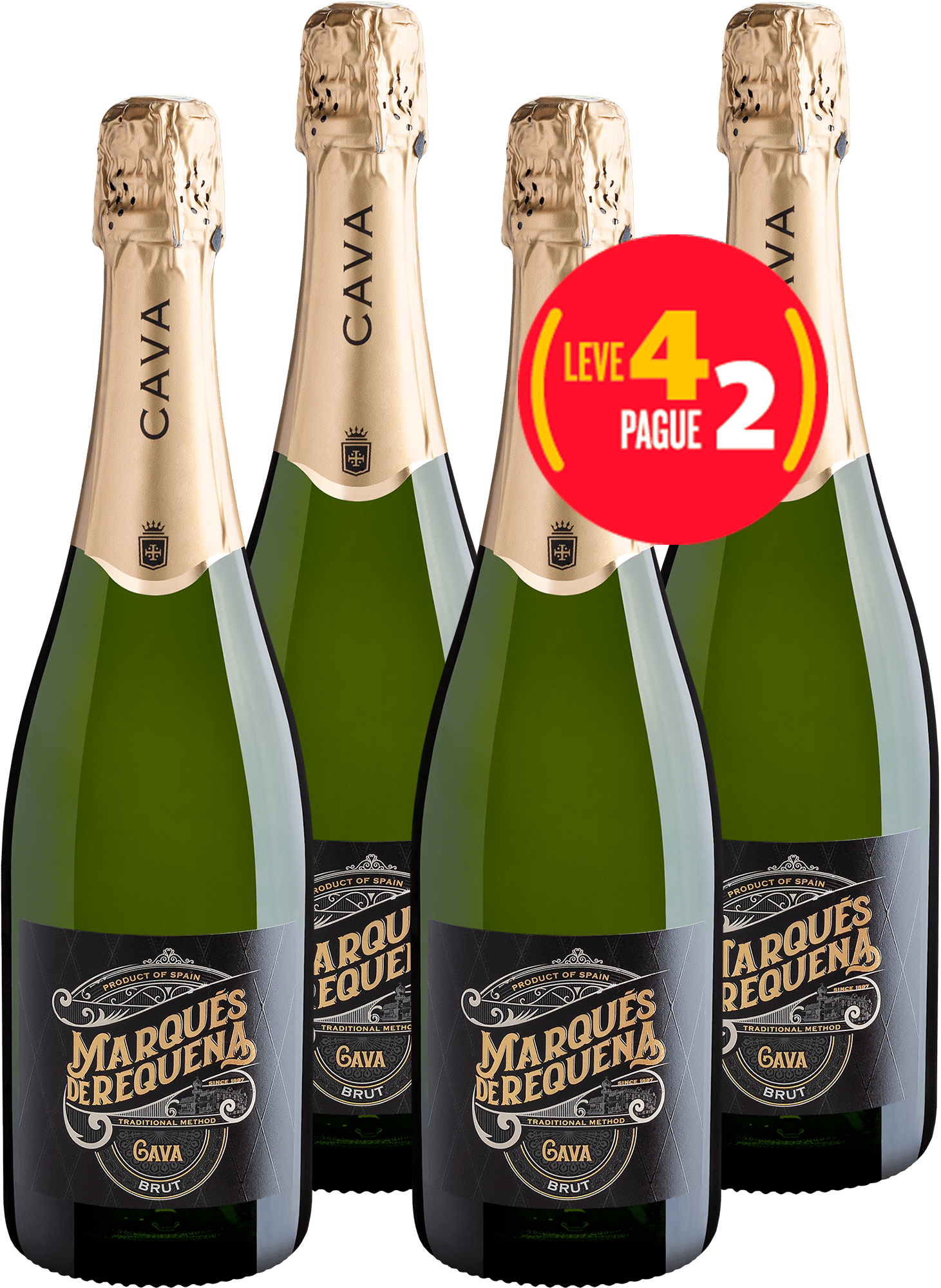 Kit Leve 4 Pague 2 Marqués de Requena Cava Brut