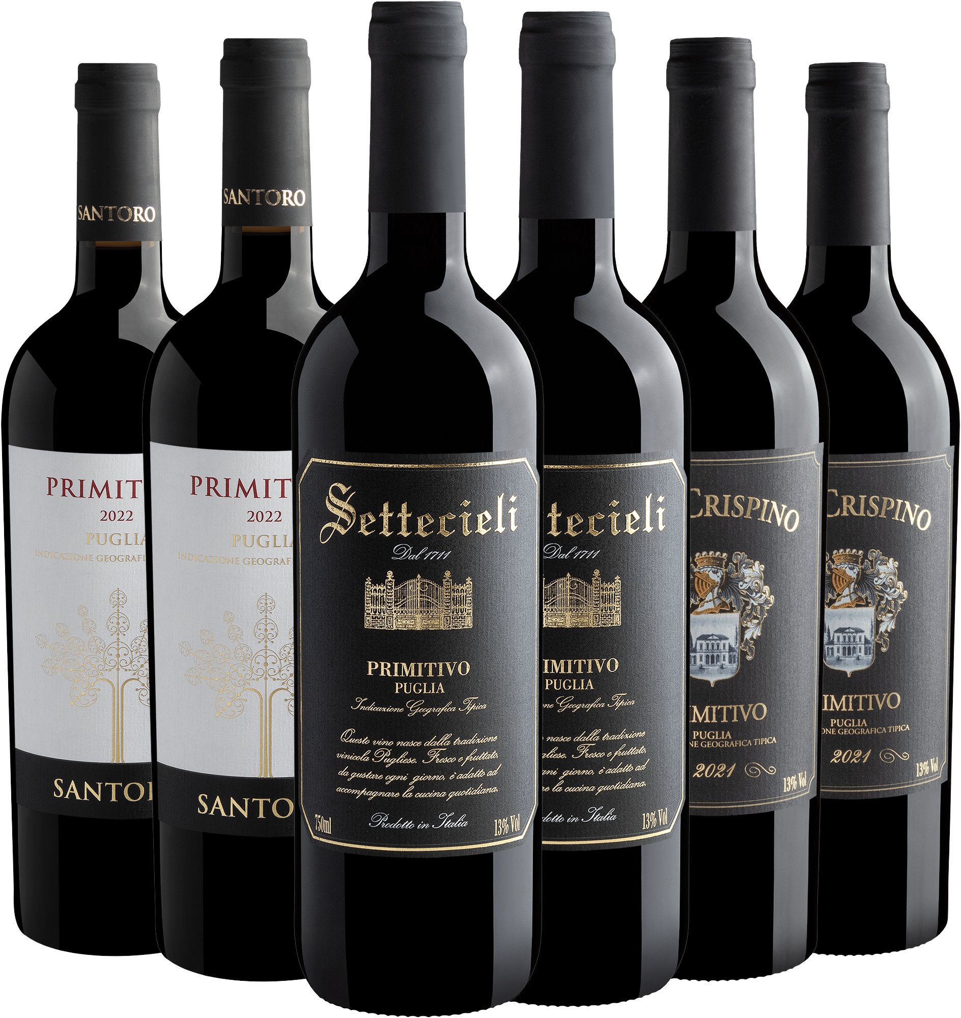Kit Primitivos da Puglia | 6 garrafas por R$49,90 cada