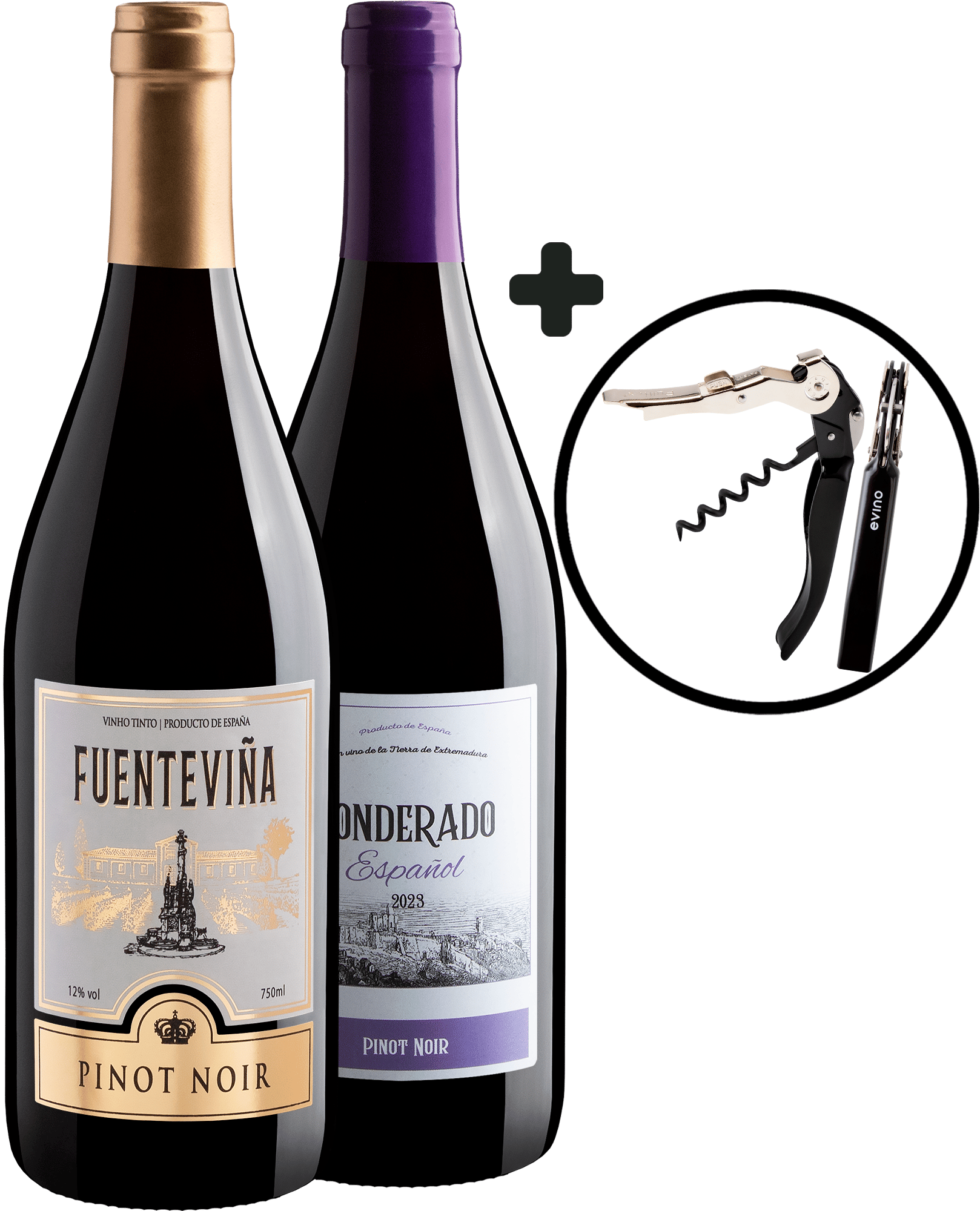 Kit 2 Pinots Noirs + Saca-Rolhas