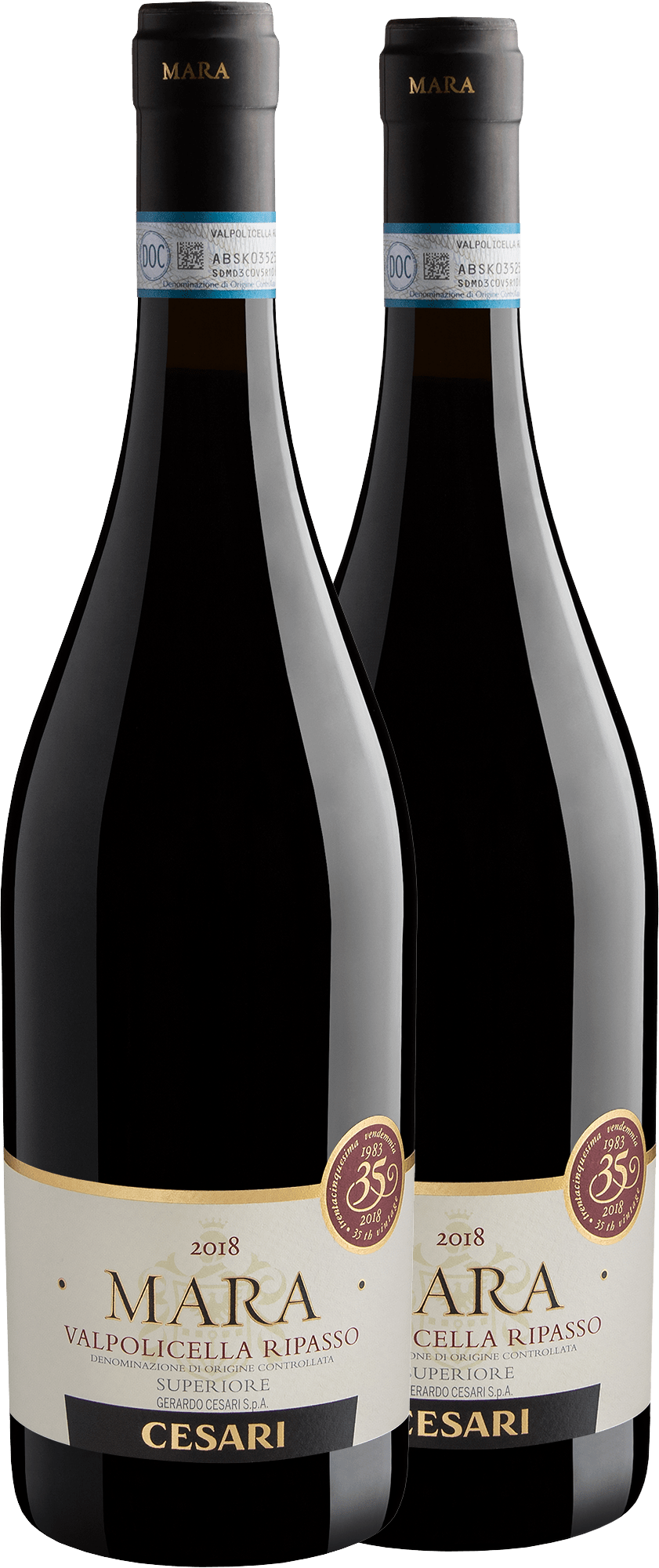Kit 2 Cesari Mara Valpolicella Ripasso Superiore por R$127,92 cada garrafa com cupom