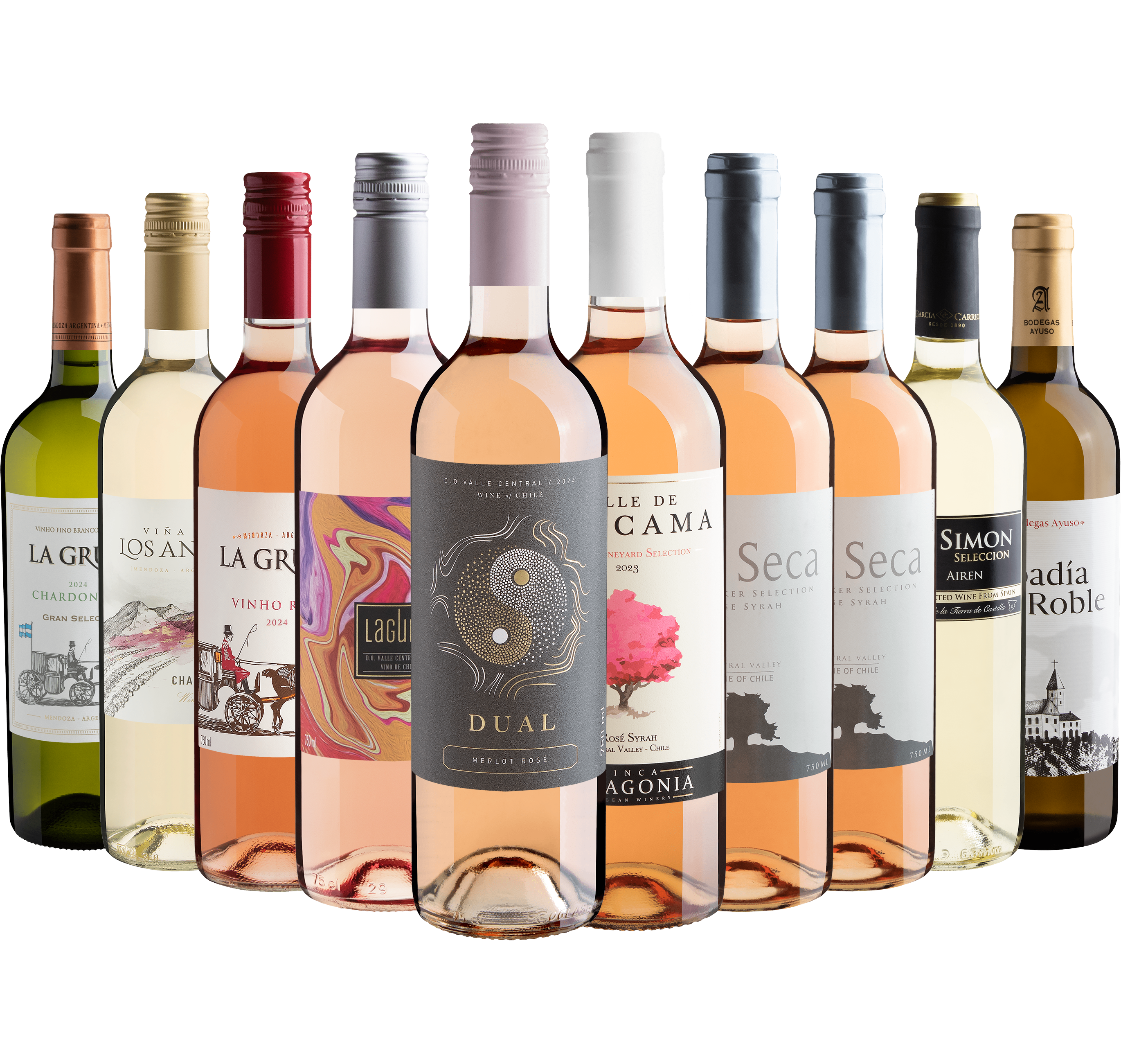 Kit 10 Vinhos Refrescantes por R$24,90 cada garrafa*