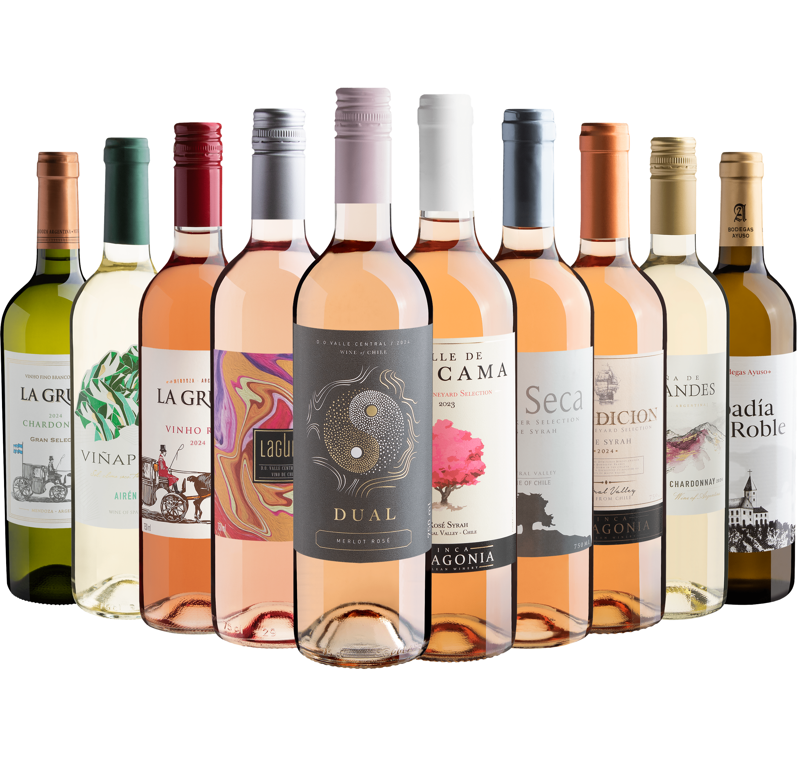 Kit 10 Vinhos Refrescantes por R$24,90 cada garrafa*