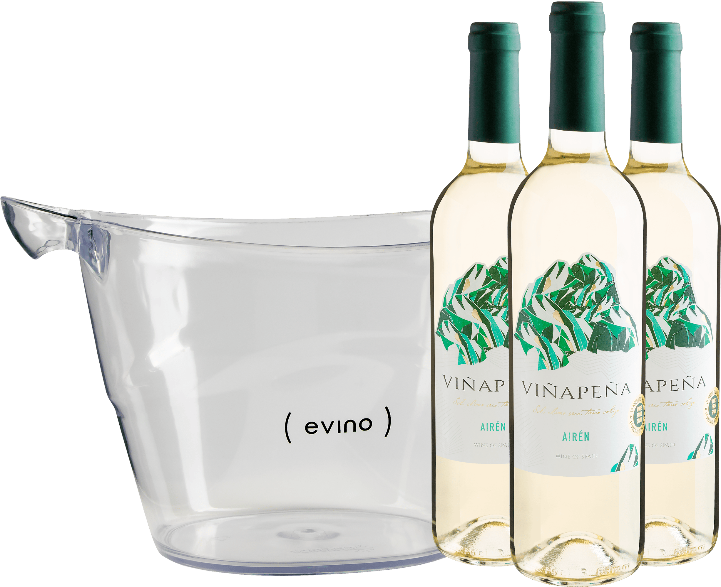 Kit 3 Viñapeña Airén + Champanheira