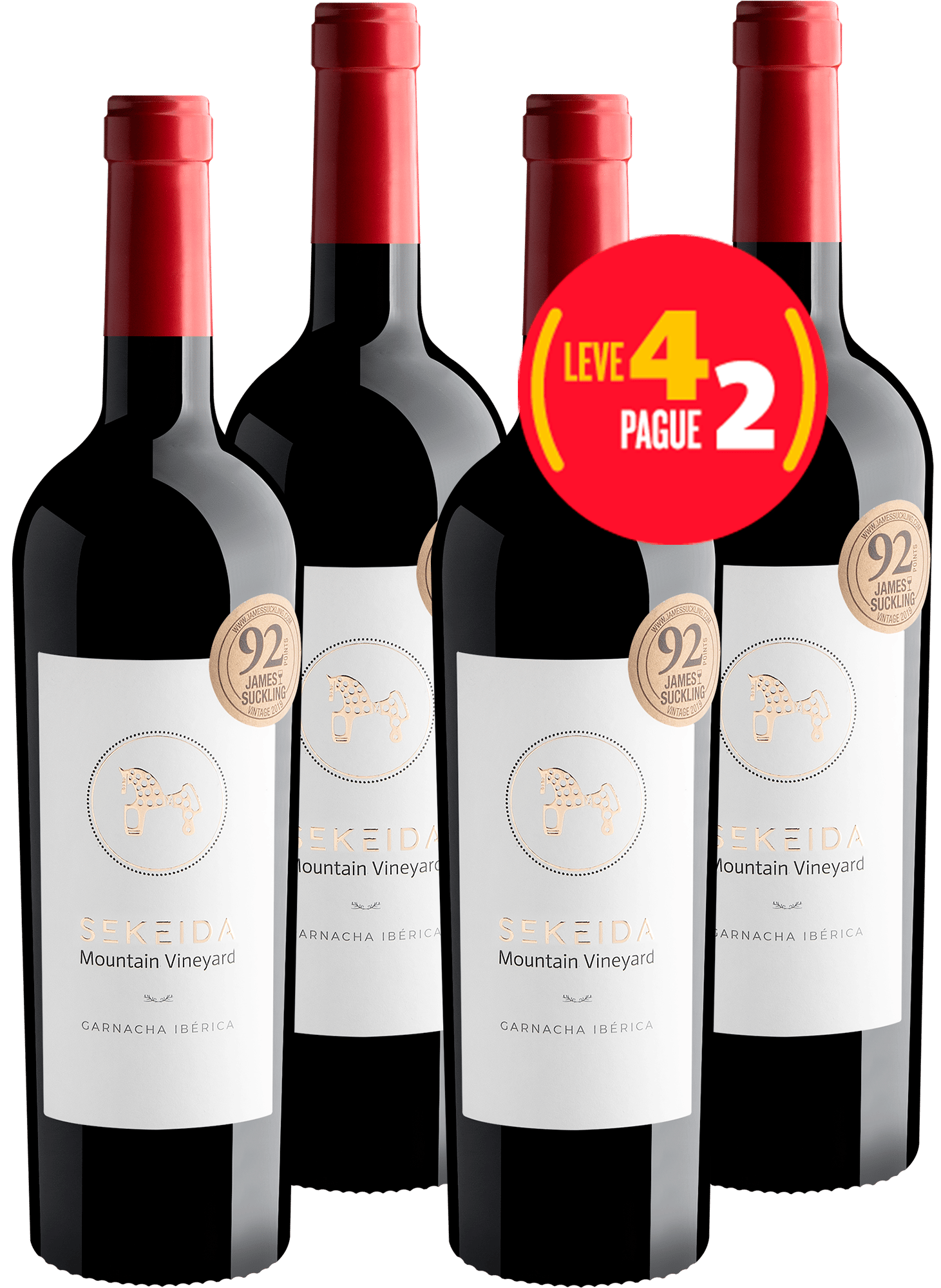Kit Leve 4 Pague 2 Sekeida Mountain Vineyard Garnacha Ibérica Calatayud D.O.
