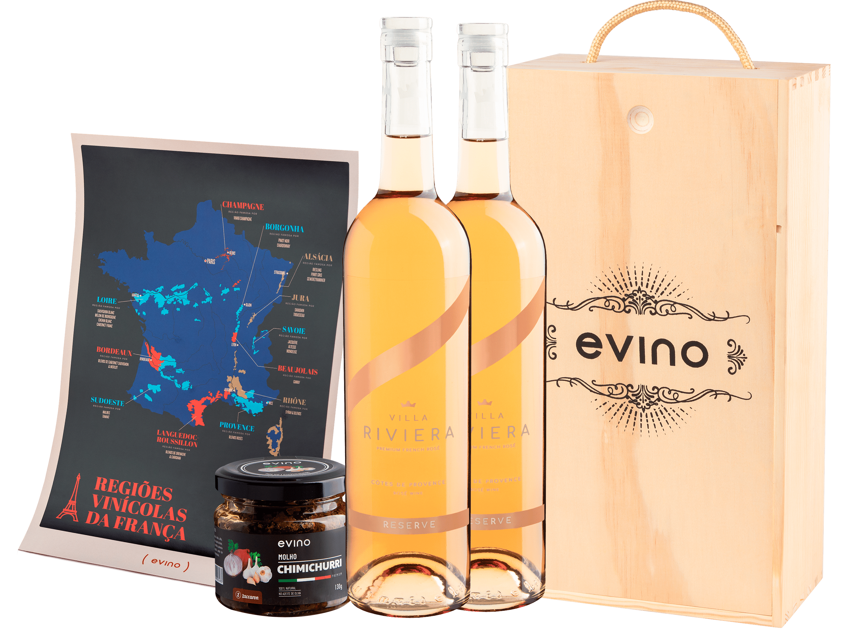 Kit Harmonização com Rosé de Provence
