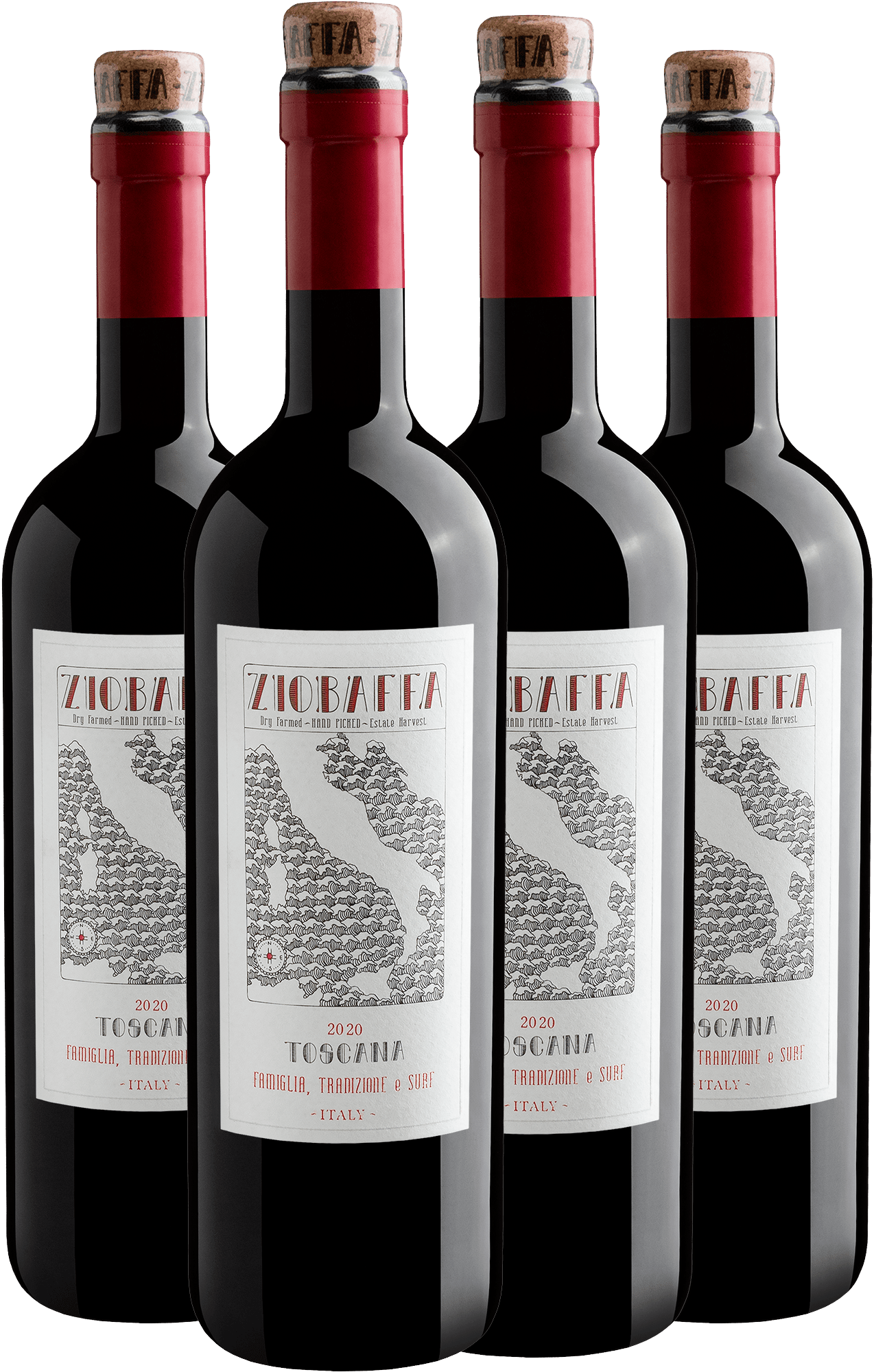 Kit 4 ZioBaffa Toscana IGT
