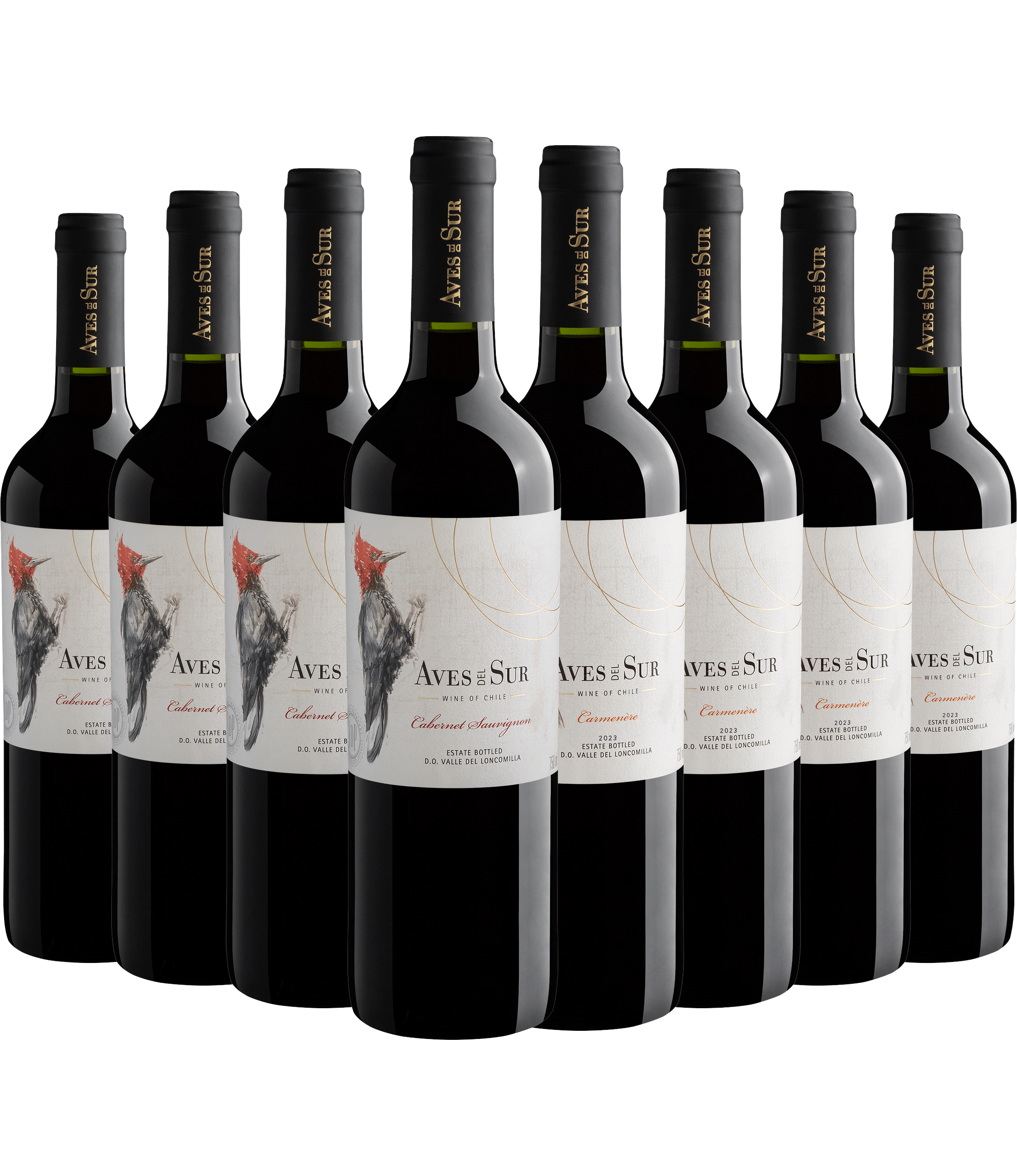 Kit Aves Del Sur | 4 Cabernet Sauvignon + 4 Carménère por R$29,90 cada garrafa + Frete Grátis*