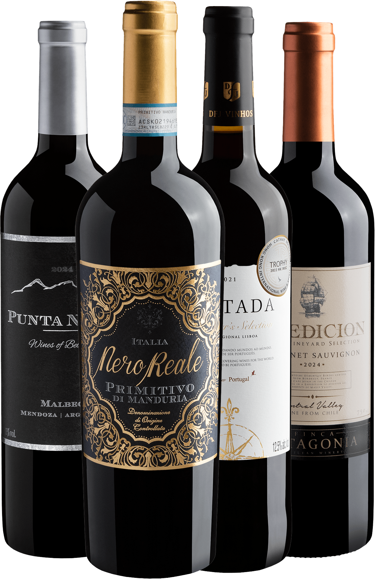 Kit do Sommelier | 4 garrafas por R$49,90 cada