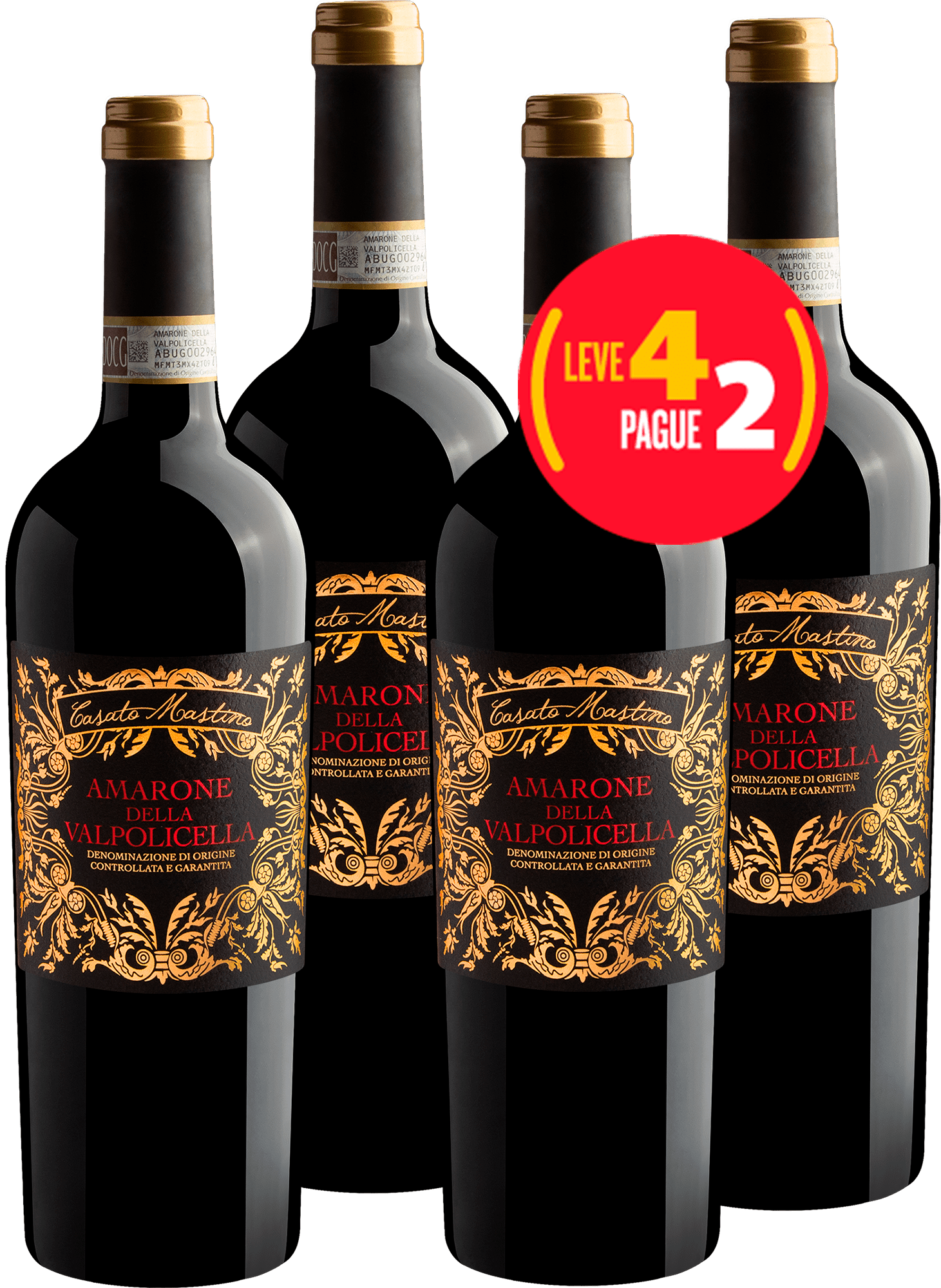 Kit Leve 4 Pague 2 Casato Mastino Amarone della Valpolicella DOCG
