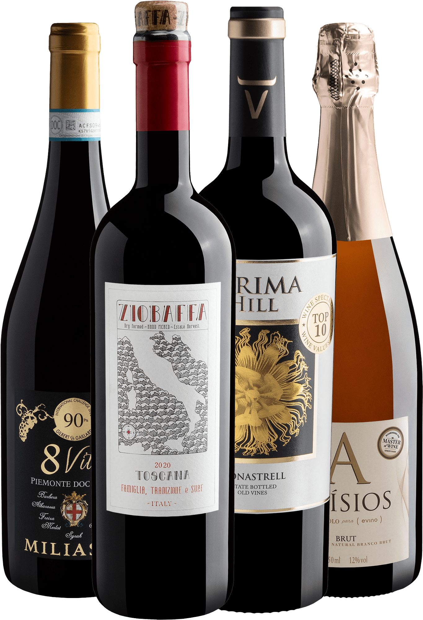 Kit 4 Vinhos para Conhecer