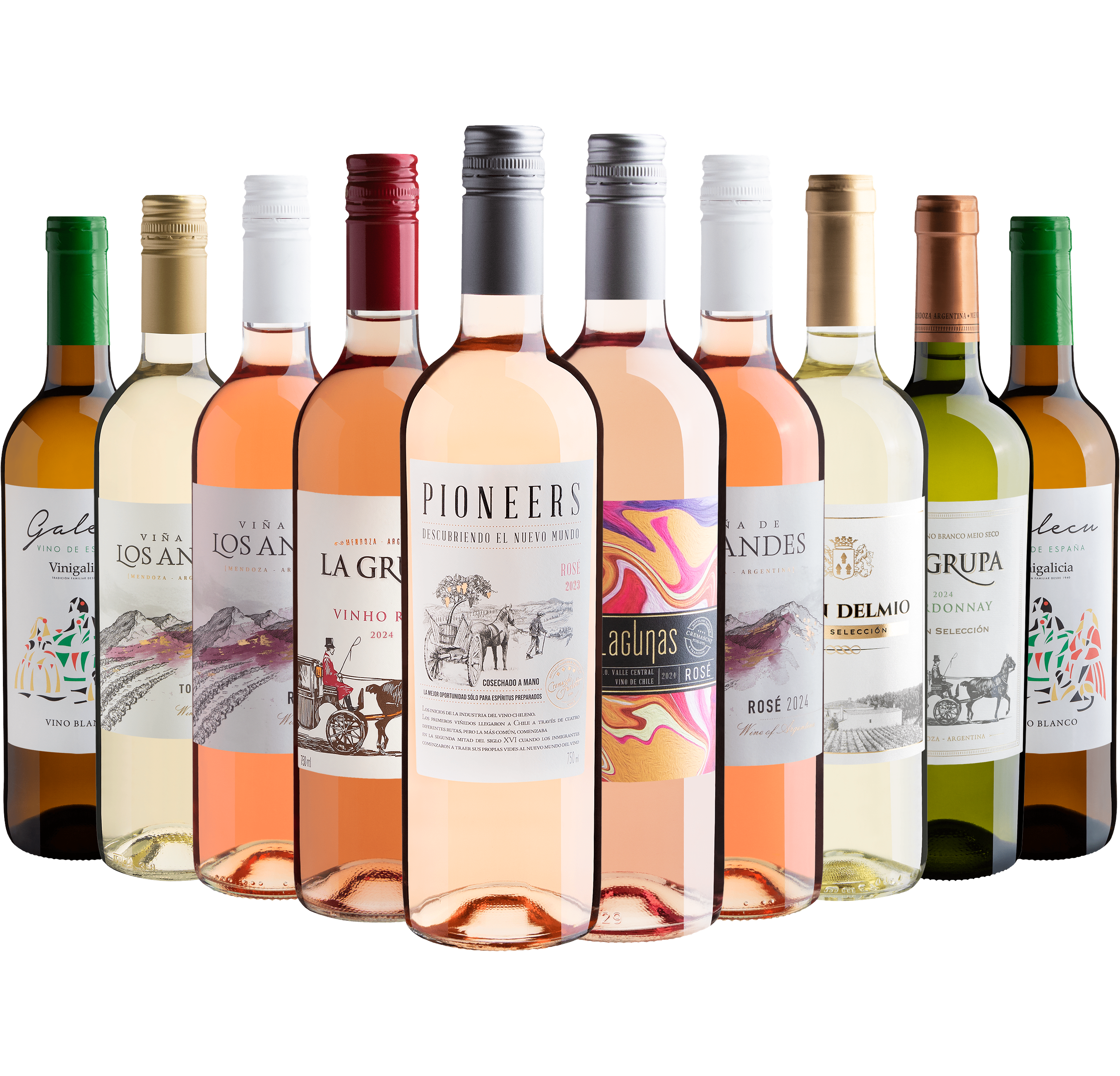 Kit 10 Vinhos Refrescantes por R$24,90 cada garrafa*