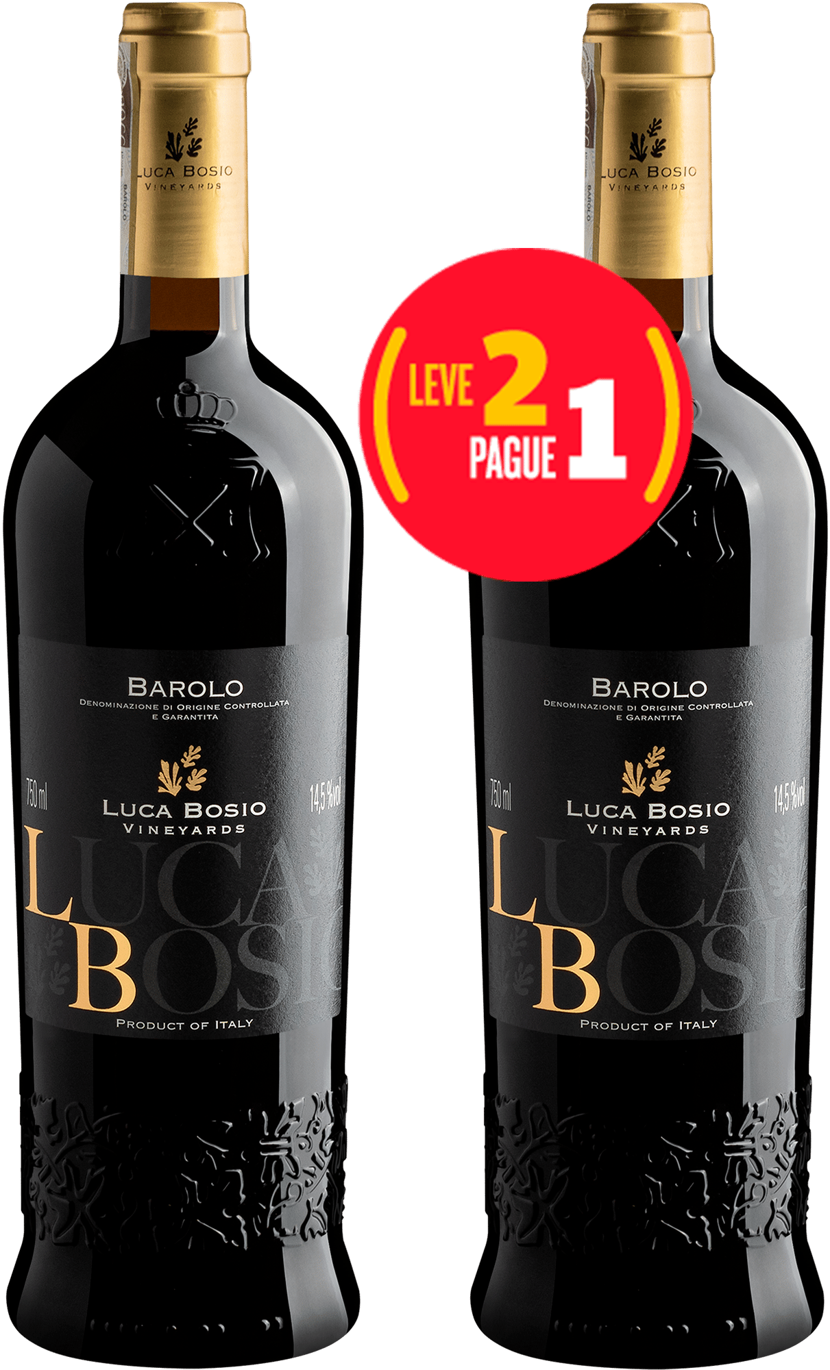Kit Leve 2 Pague 1 Luca Bosio Vineyards Barolo DOCG