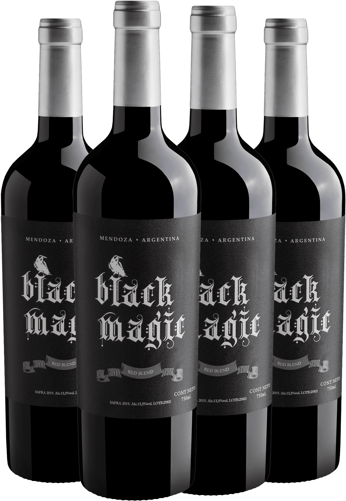 Kit 4 Black Magic Red Blend por R$44,90 cada garrafa + Frete Grátis*