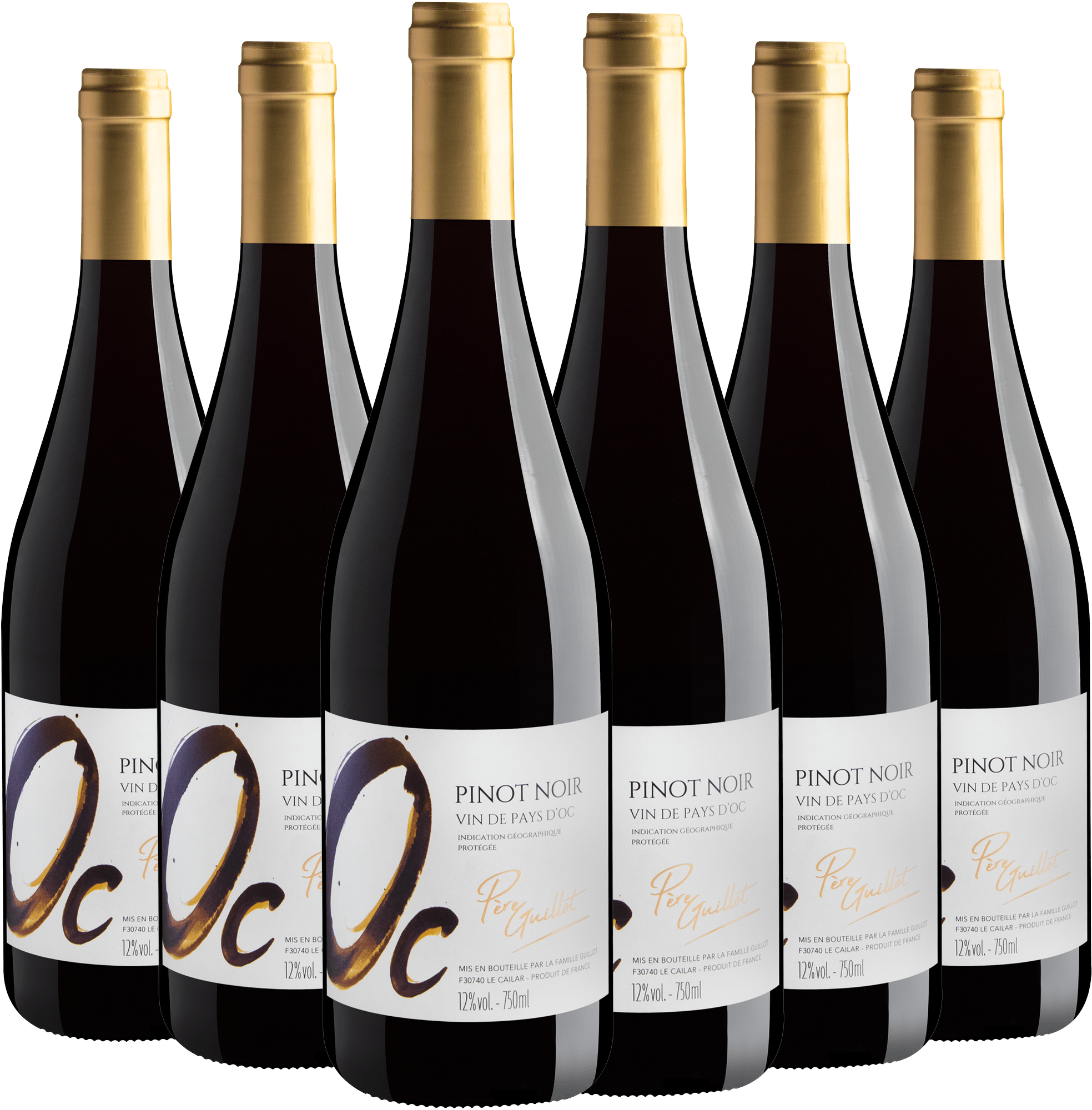 Kit 6 Père Guillot Pinot Noir Pays d'Oc