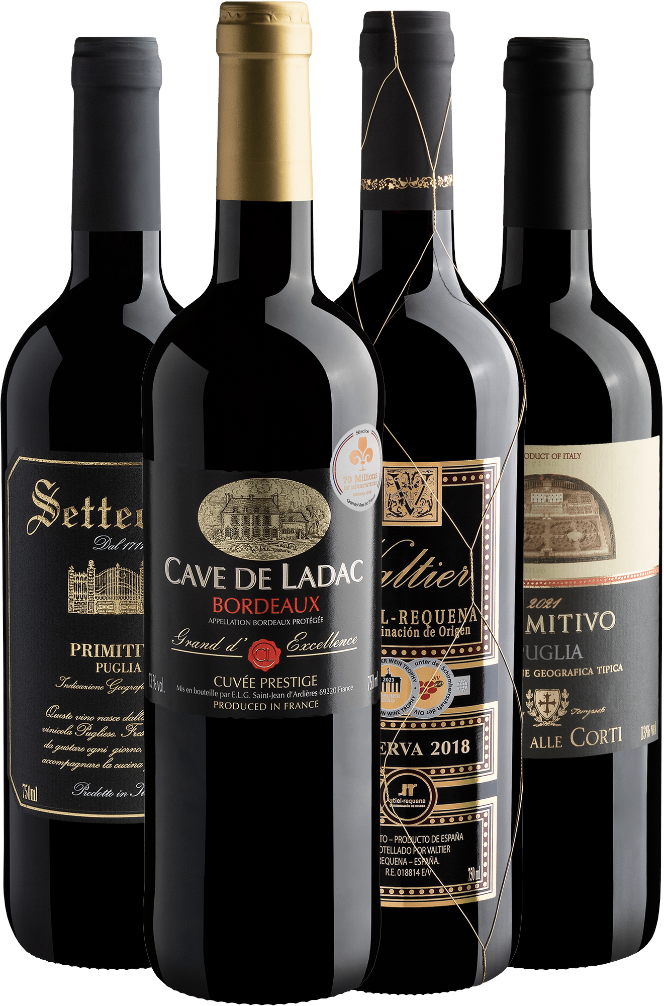 Kit 4 Best Sellers Premiados por R$49,90 cada garrafa + Frete Grátis*
