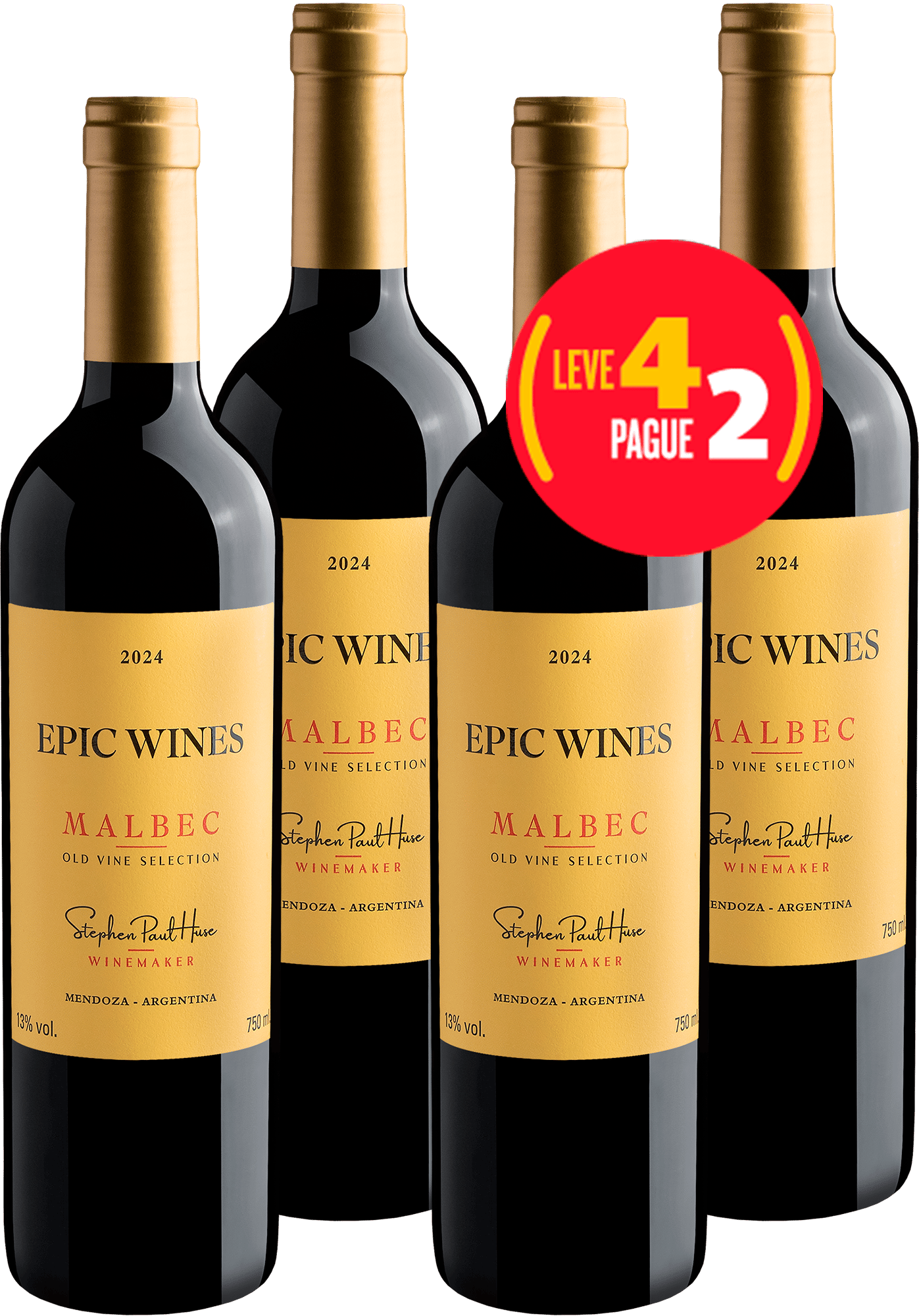 Leve 4 Pague 2 Epic Wines Malbec Old Vine Selection