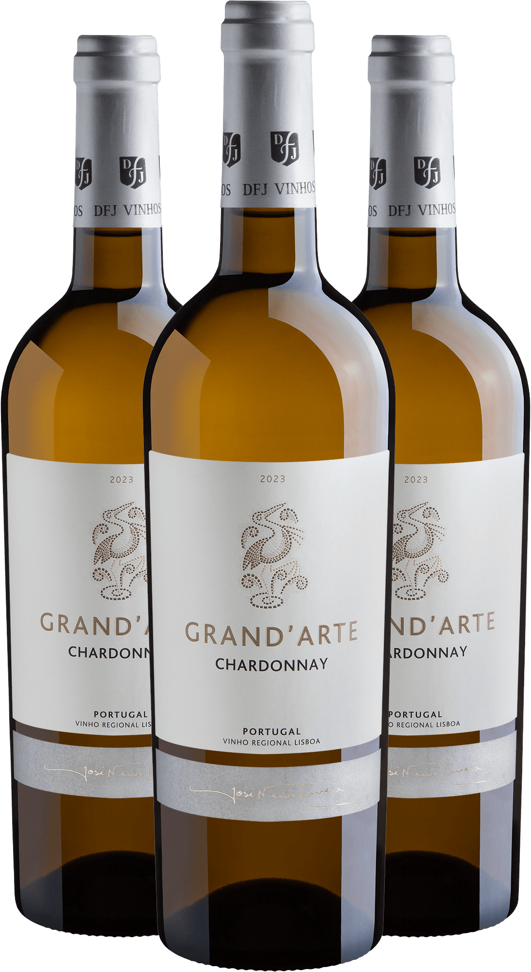 Kit 3 Grand'Arte Chardonnay Vinho Regional Lisboa por R$69,90 cada garrafa