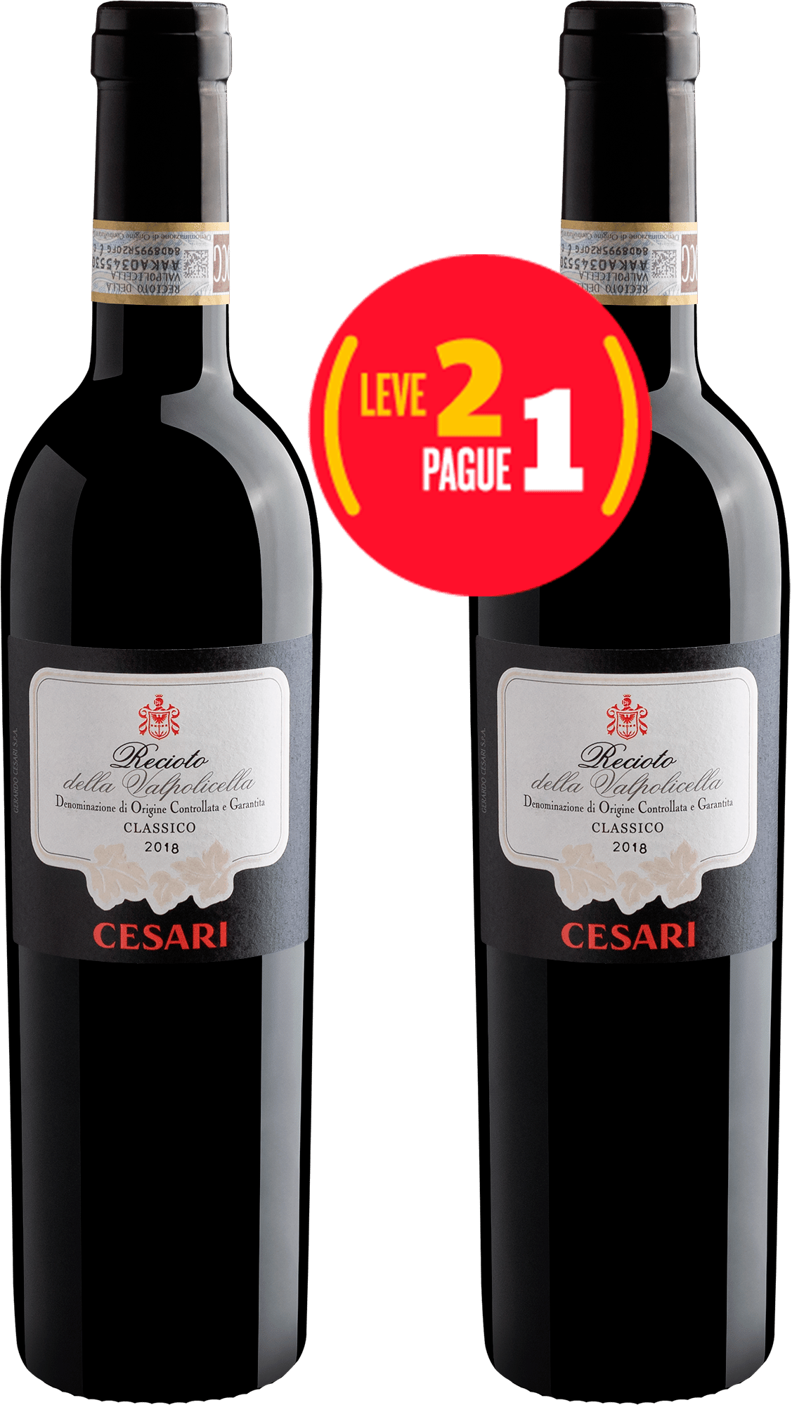 Kit Leve 2 Pague 1 Cesari Recioto della Valpolicella Classico DOCG
