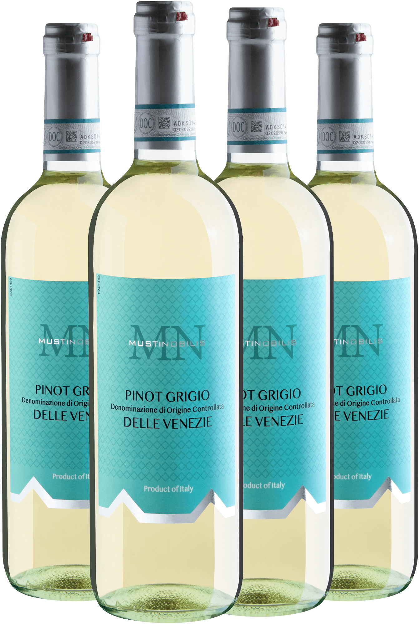 Kit 4 Musti Nobilis Pinot Grigio Delle Venezie DOC
