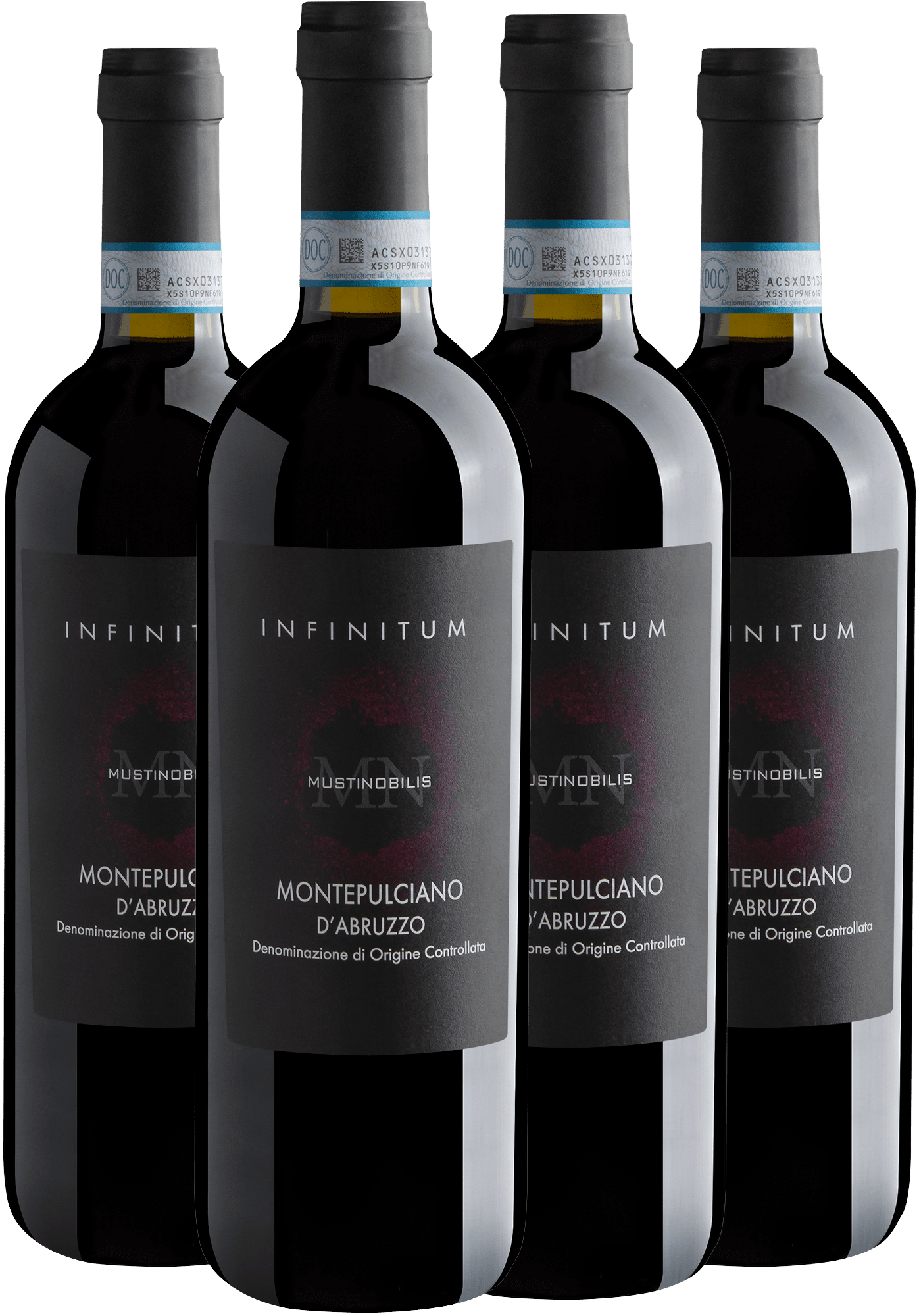 Kit 4 Infinitum Montepulciano d'Abruzzo DOC por R$64,90 cada garrafa