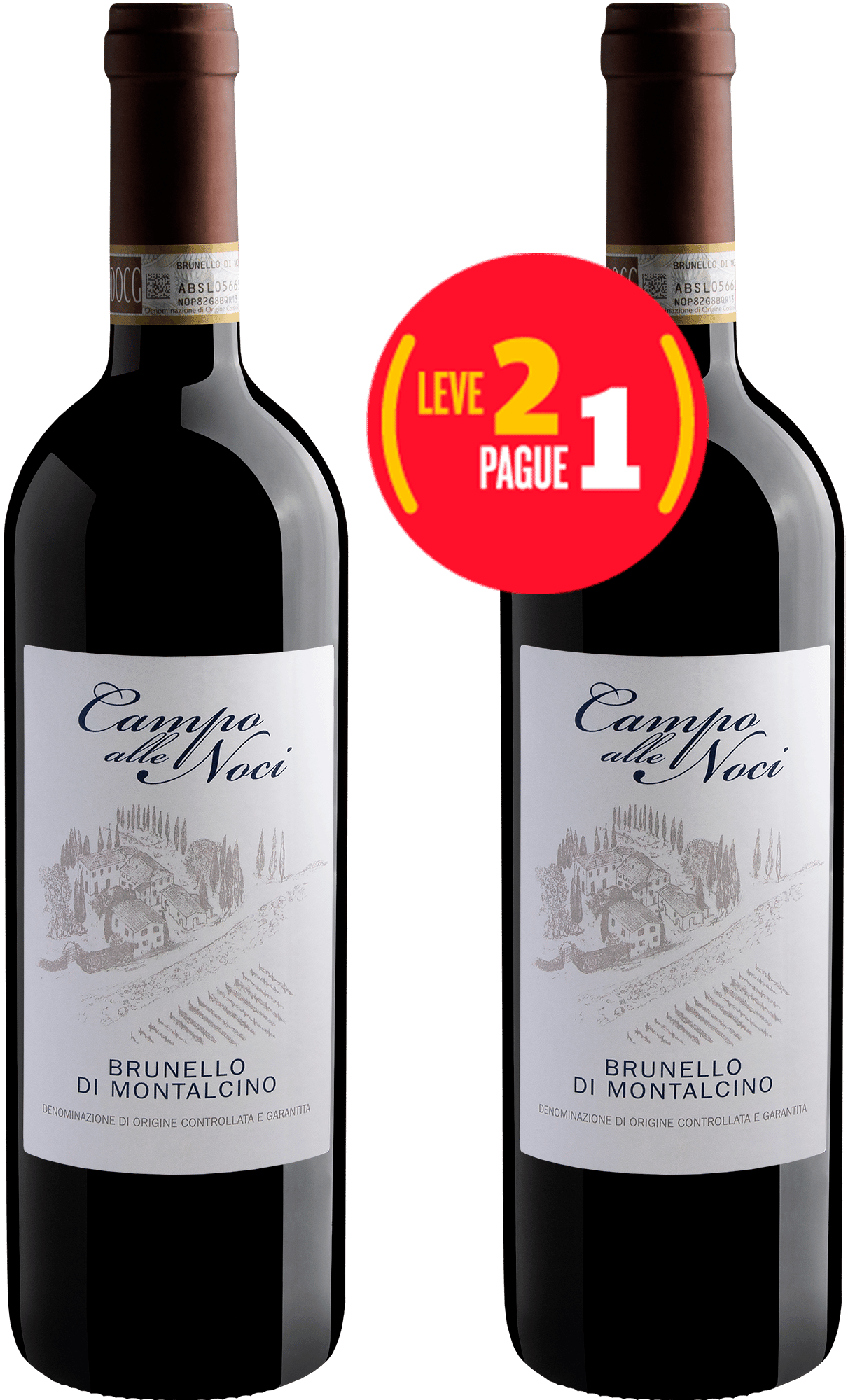 Kit Leve 2 Pague 1 Campo Alle Noci Brunello di Montalcino DOCG