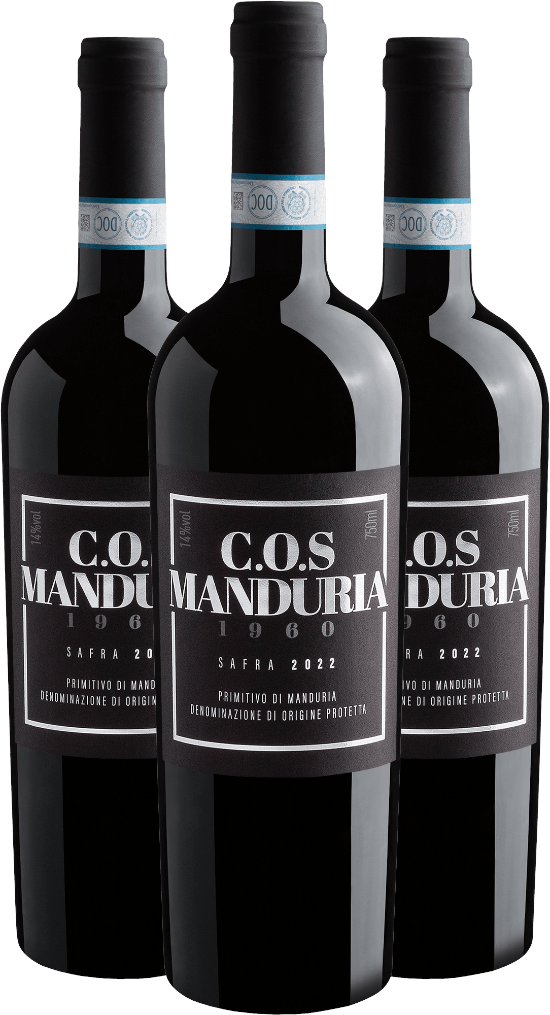 Kit 3 C.O.S 1960 Primitivo di Manduria DOP