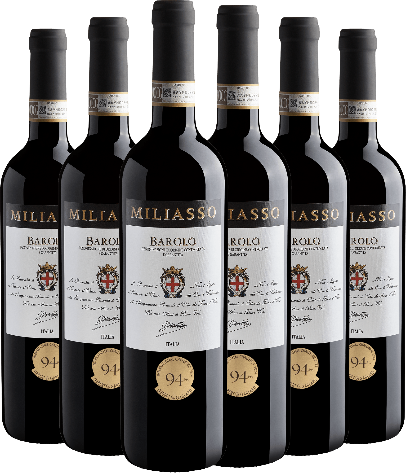 Kit 6 Miliasso Barolo DOCG por R$199,90 cada garrafa
