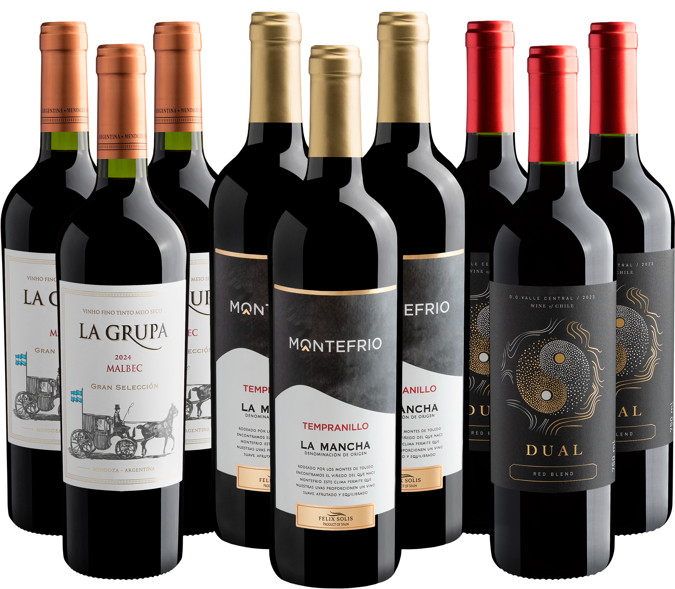 Kit Vinhos Best Sellers | 9 garrafas por R$27,90 cada