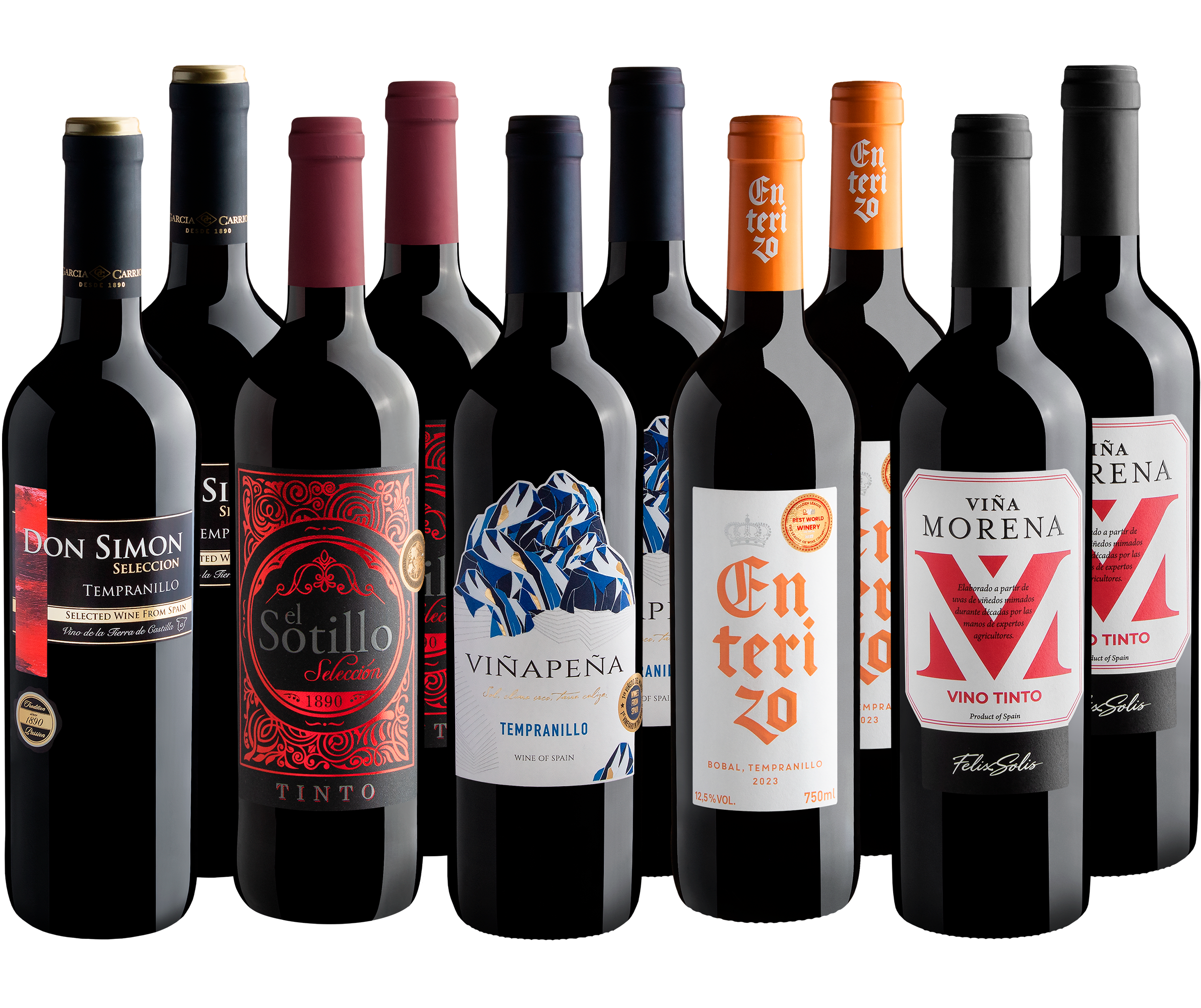 Kit Vinhos Espanhóis | 10 garrafas por R$26,90 cada*