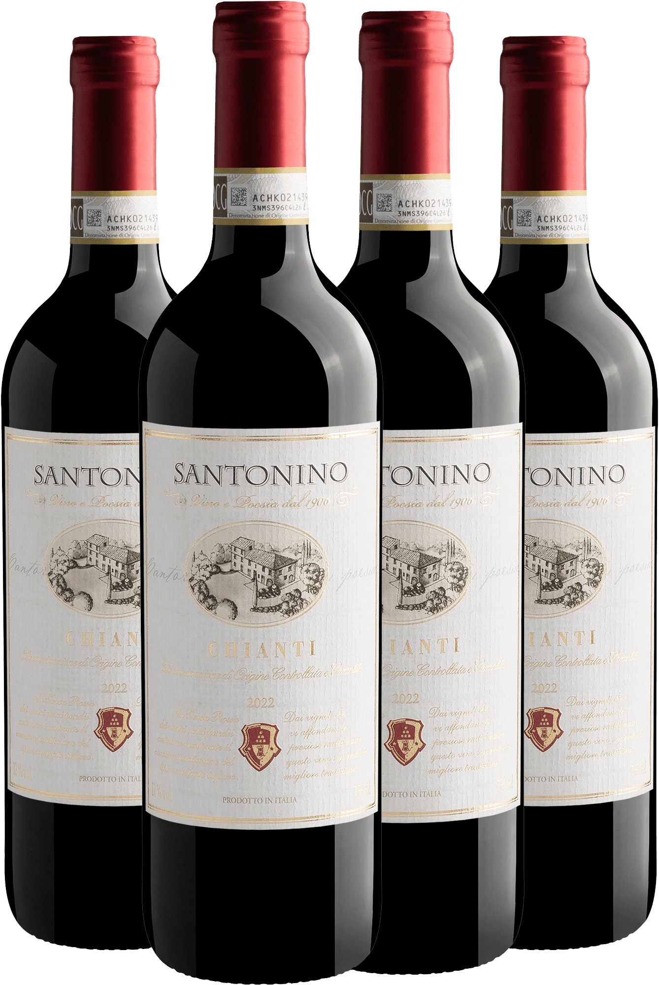 Kit 4 Castellani Santonino Chianti DOCG
