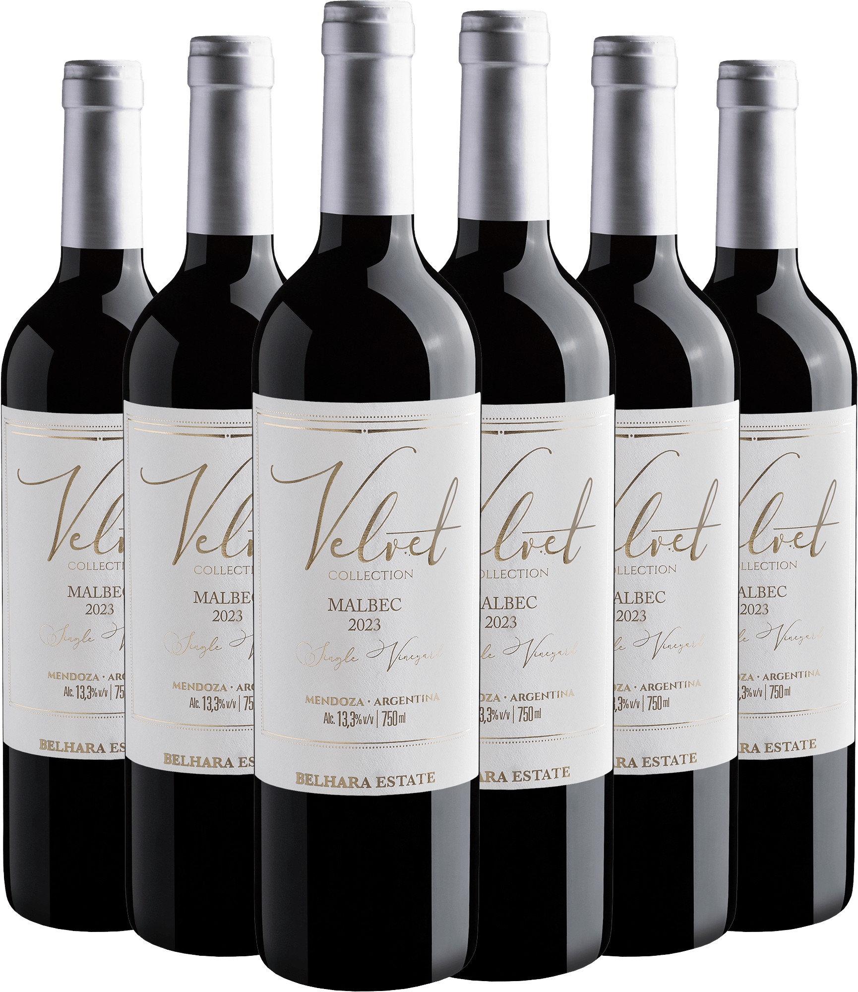 Kit 6 Velvet Collection Single Vineyard Malbec