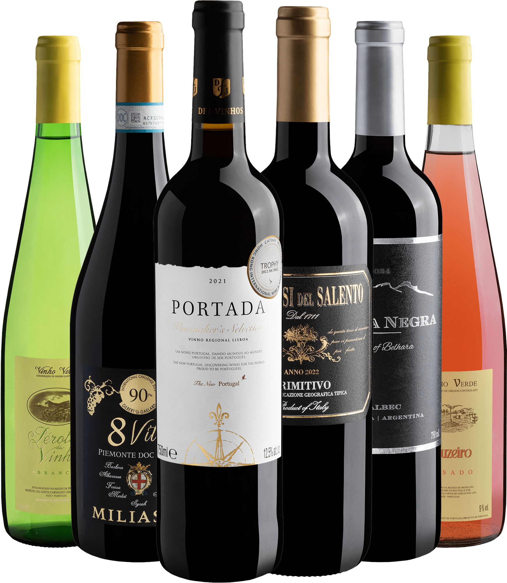 Kit 6 Vinhos Premiados por R$46,90 cada garrafa