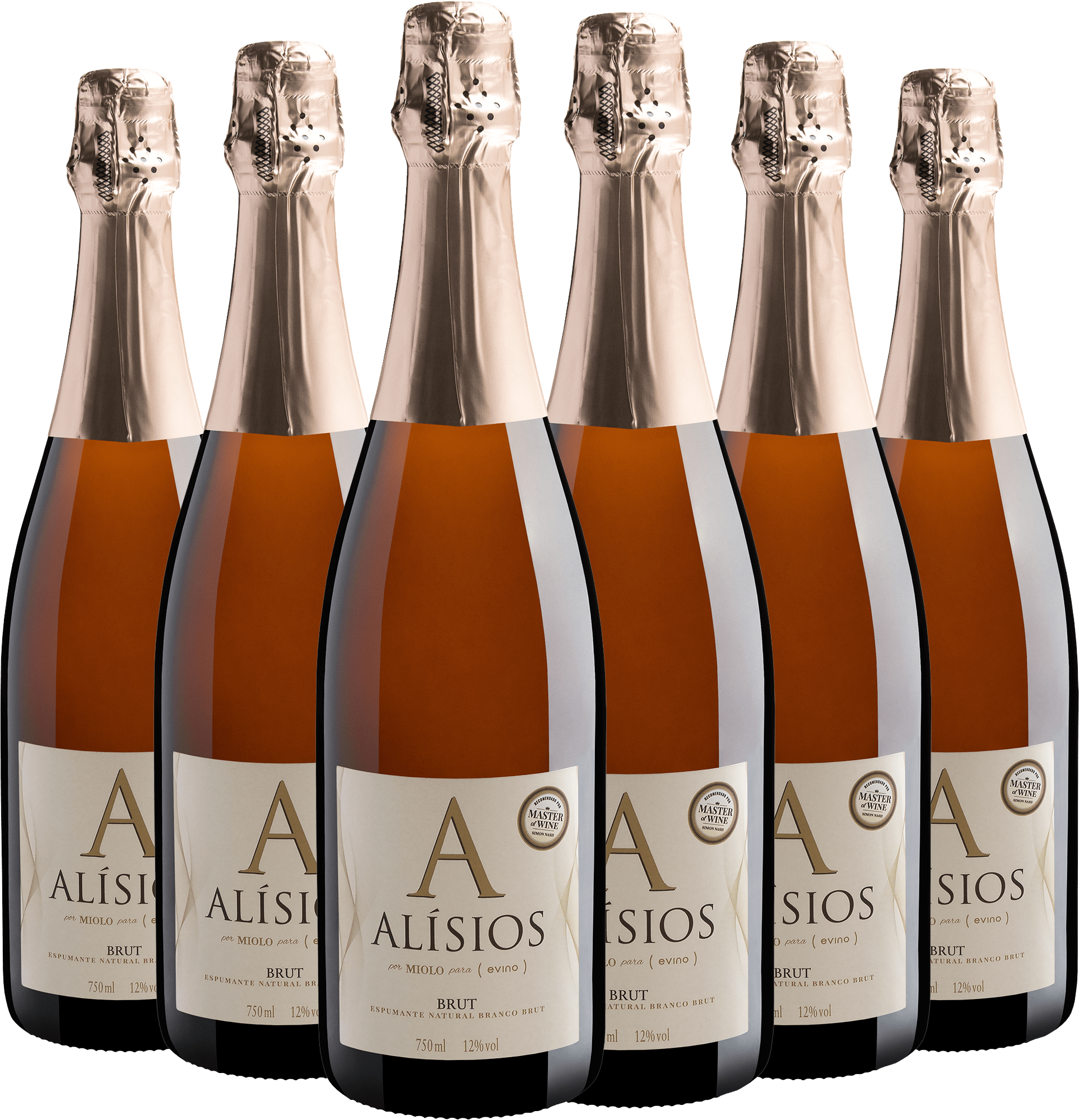 Kit 6 Alísios Brut por R$49,90 cada garrafa