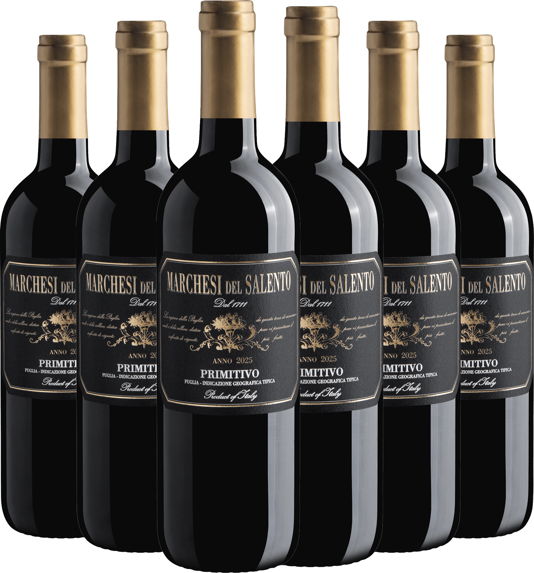 Kit 6 Marchesi del Salento Primitivo Puglia IGT