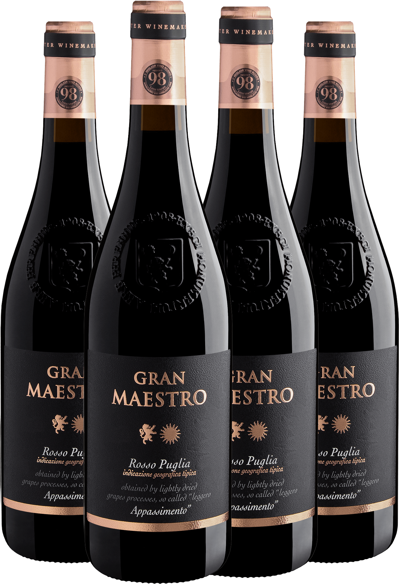 Kit 4 Gran Maestro Rosso Appassimento Puglia IGT