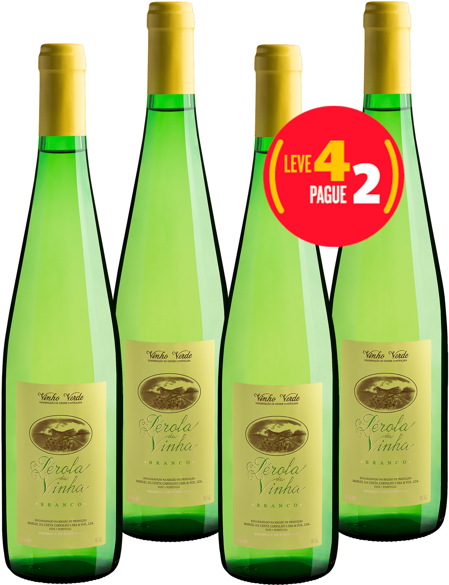 Leve 4 Pague 2 Pérola da Vinha Vinho Verde DOC