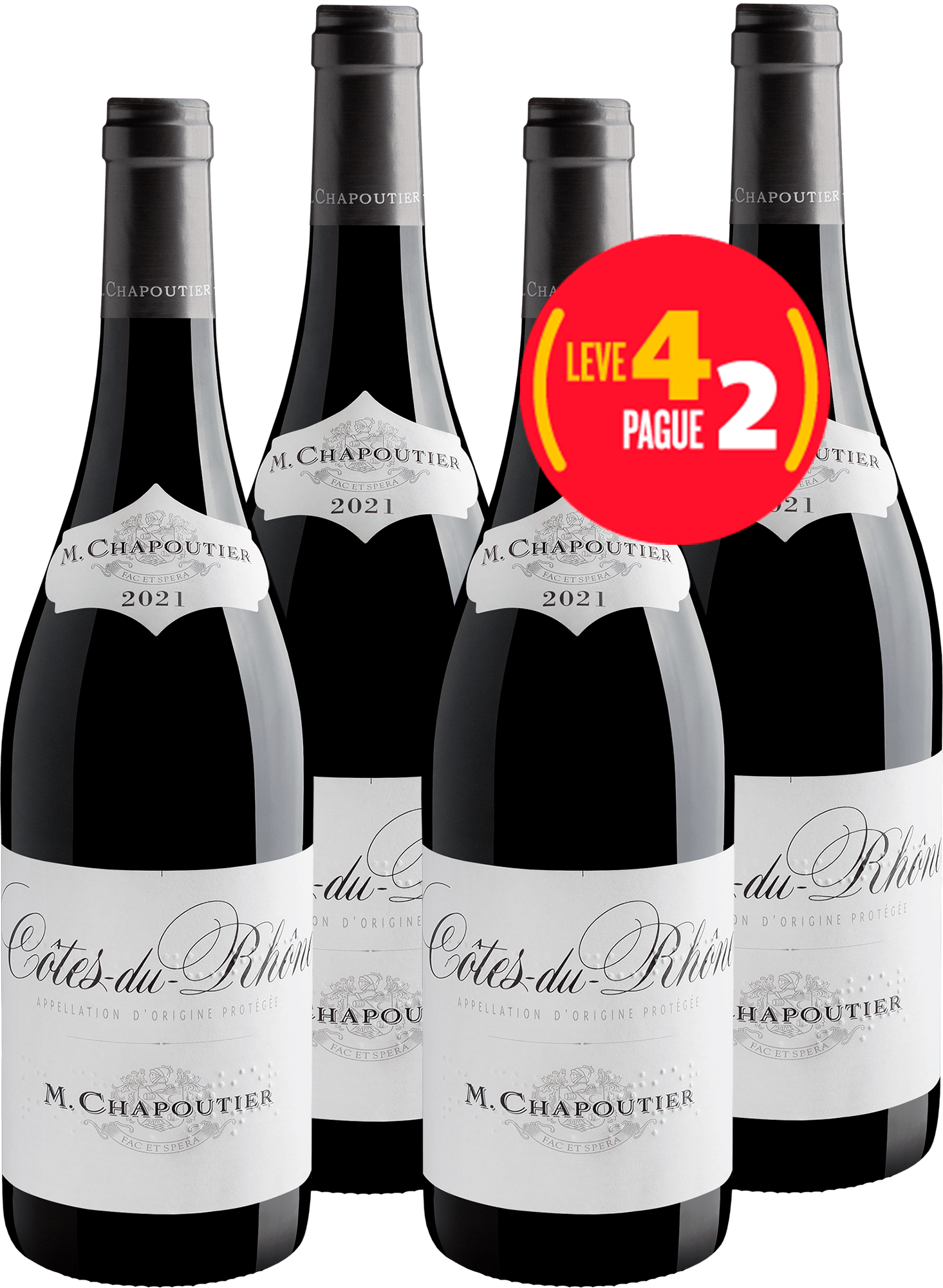 Kit Leve 4 Pague 2 M. Chapoutier Côtes du Rhône AOP