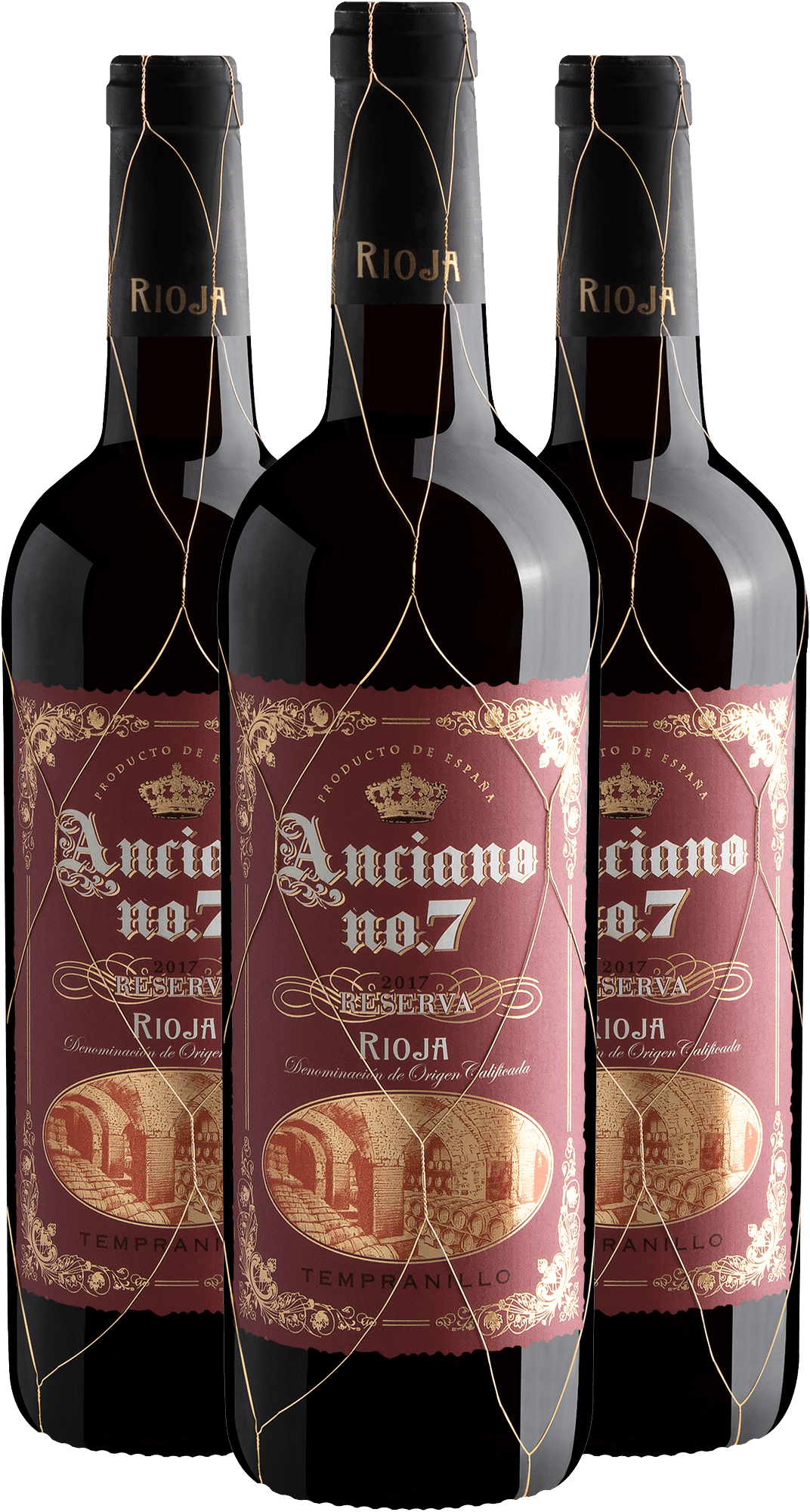 Kit 3 Anciano no. 7 Tempranillo Reserva Rioja DOCa