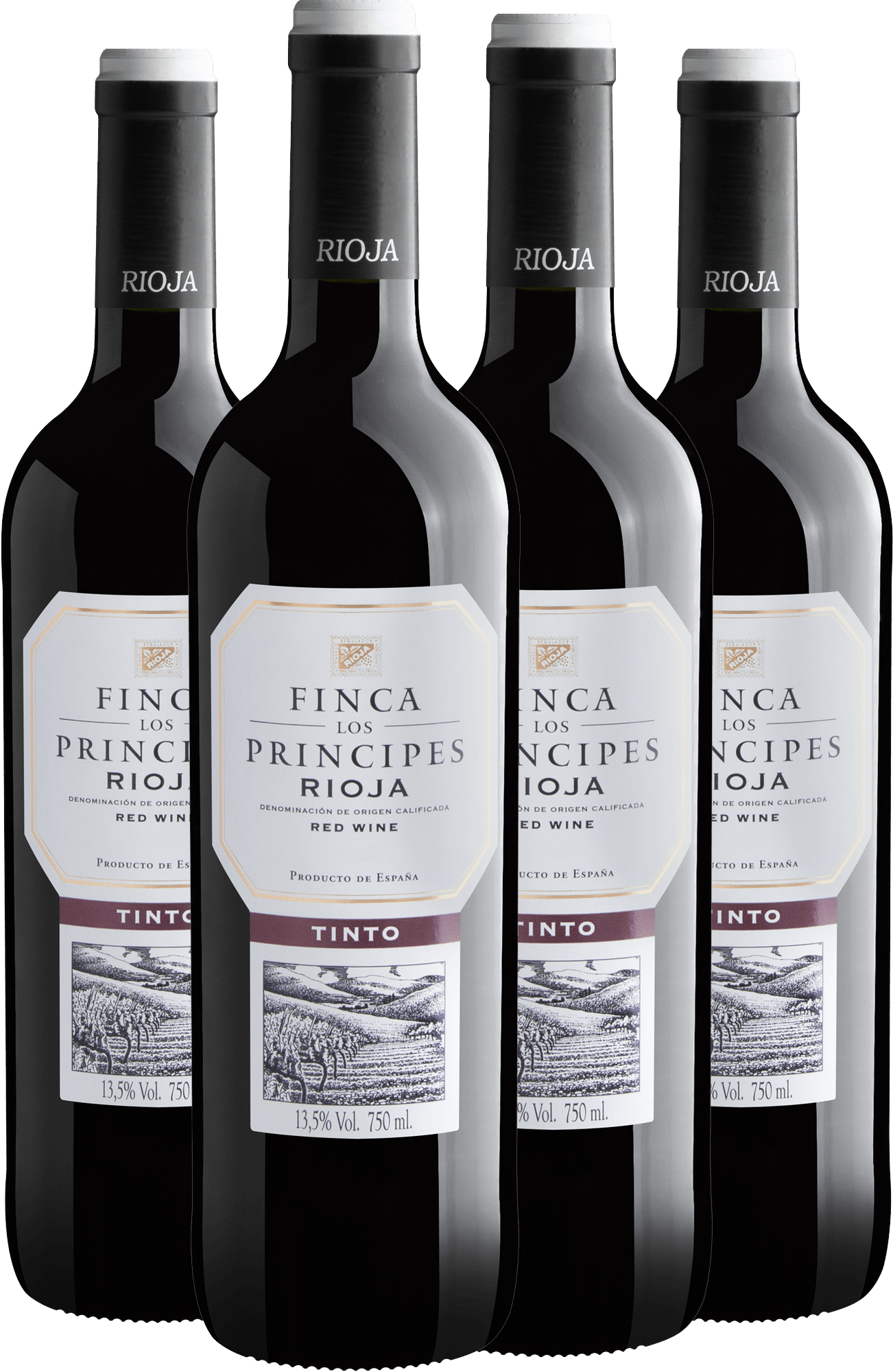 Kit 4 Finca los Principes El Rihuelo Rioja DOCa por R$49,90 cada garrafa